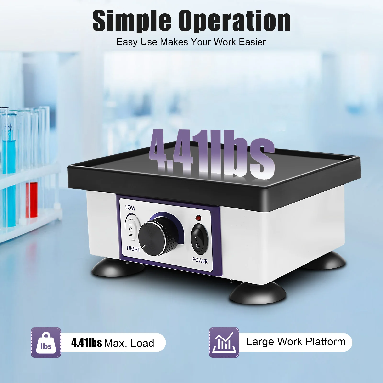 Dental Oscillator Square Dental Rotators Gypsum Rotators Vibrator 120W Lab equipment vibrator Vibrating
