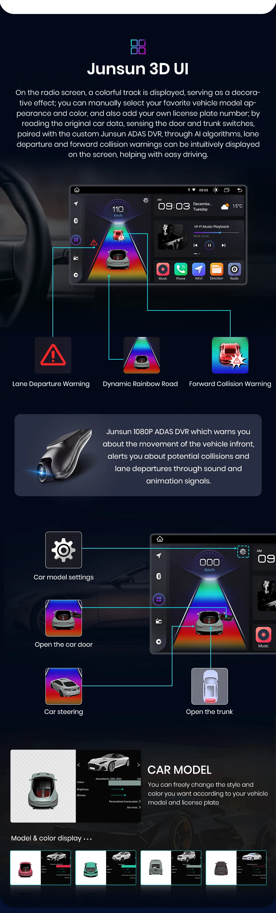 Junsun AI voice Wireless Carplay Android Auto radio For Ford Fiesta 2009 2010 2011 Car Intelligent Systems BT 2 din autoradio