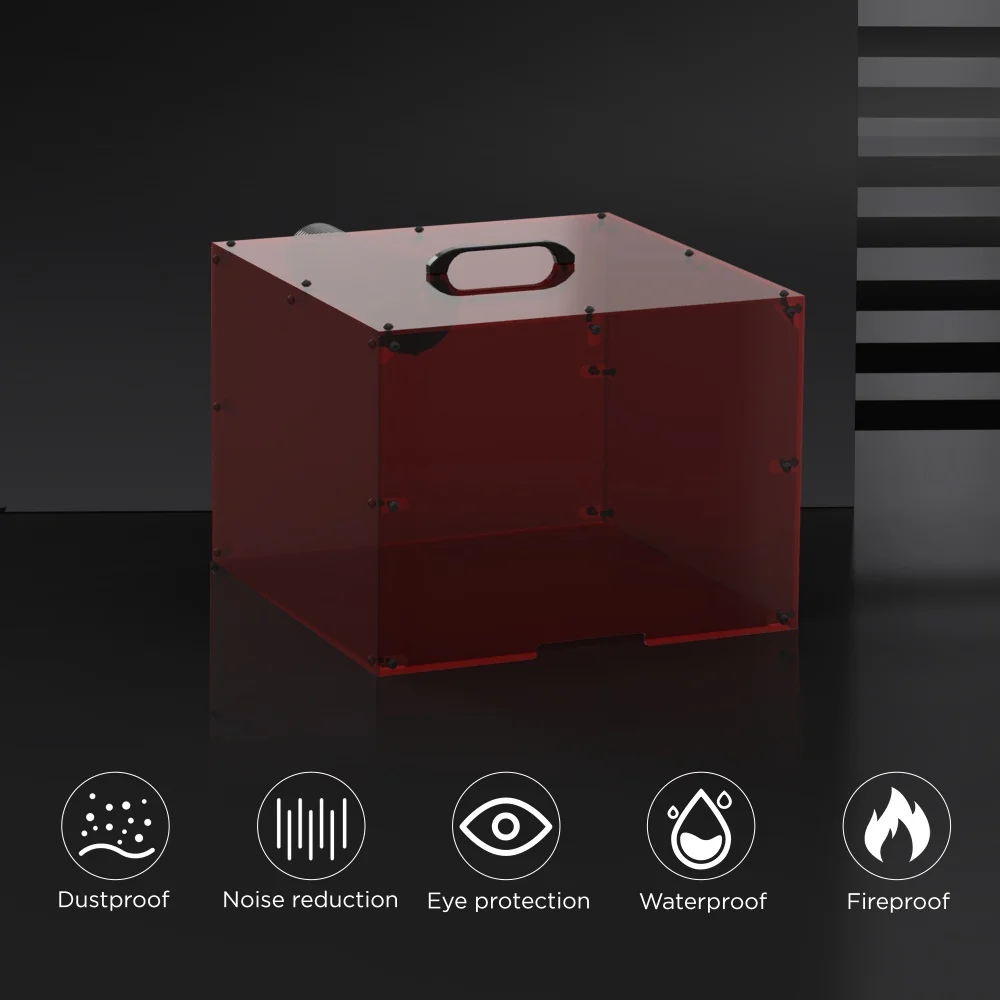 ACMER S1 Protective Cover For Laser Engraver Enclosure with Vent Eye Protection Dustproof Noise Reduction Engraver Accessories