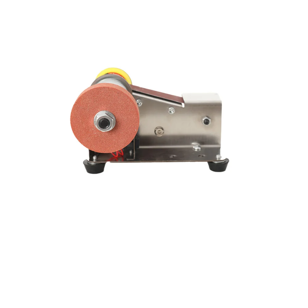 220V Mini Belt Sander Electric Handheld Polishing Grinding Machine for Sharpening EU Plug, Belt Sander, Electric Knife Sharpener
