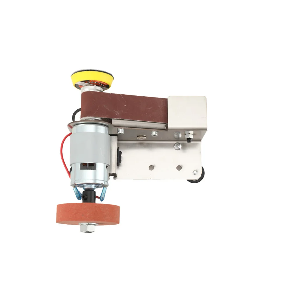 220V Mini Belt Sander Electric Handheld Polishing Grinding Machine for Sharpening EU Plug, Belt Sander, Electric Knife Sharpener