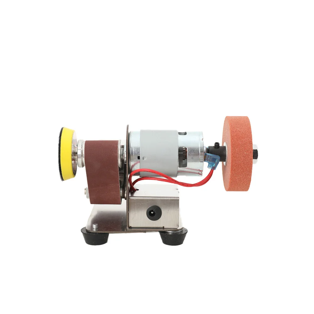 220V Mini Belt Sander Electric Handheld Polishing Grinding Machine for Sharpening EU Plug, Belt Sander, Electric Knife Sharpener