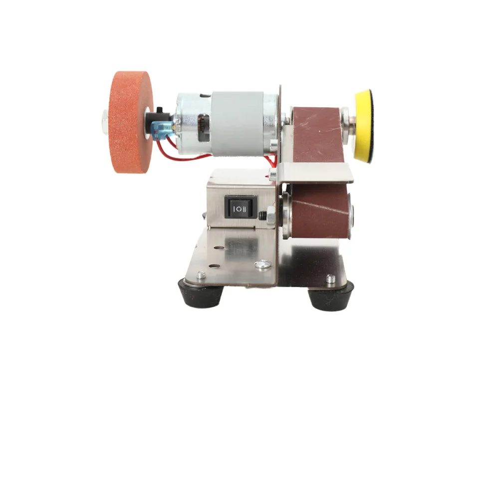 220V Mini Belt Sander Electric Handheld Polishing Grinding Machine for Sharpening EU Plug, Belt Sander, Electric Knife Sharpener