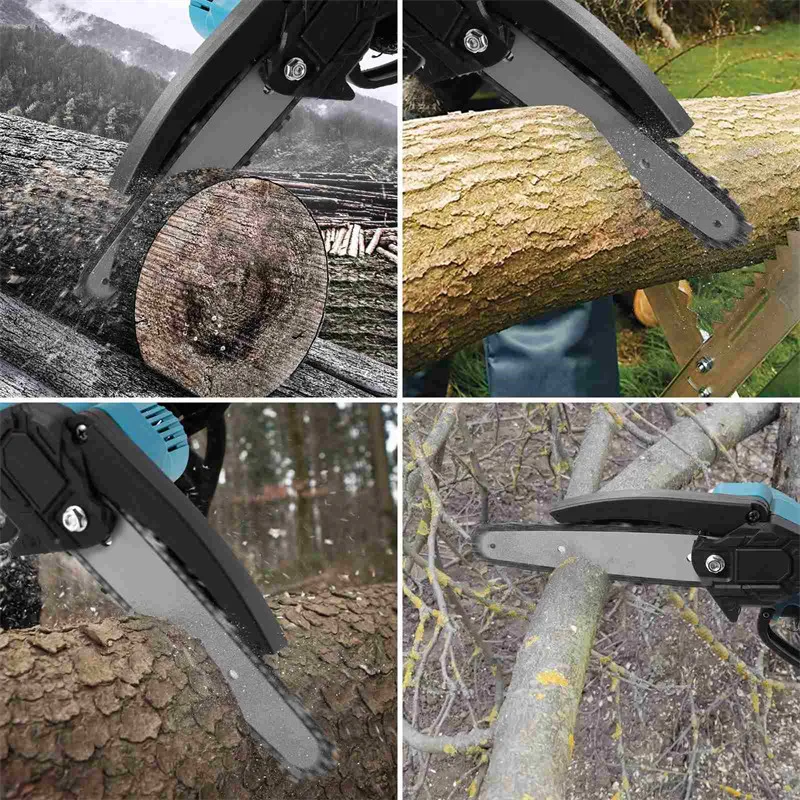 6 Inch Brushless Chain Saw Mini Handheld borrowing Chainsaw Woodworking Electric Saw baking Power Tool for Makita 18V Battery