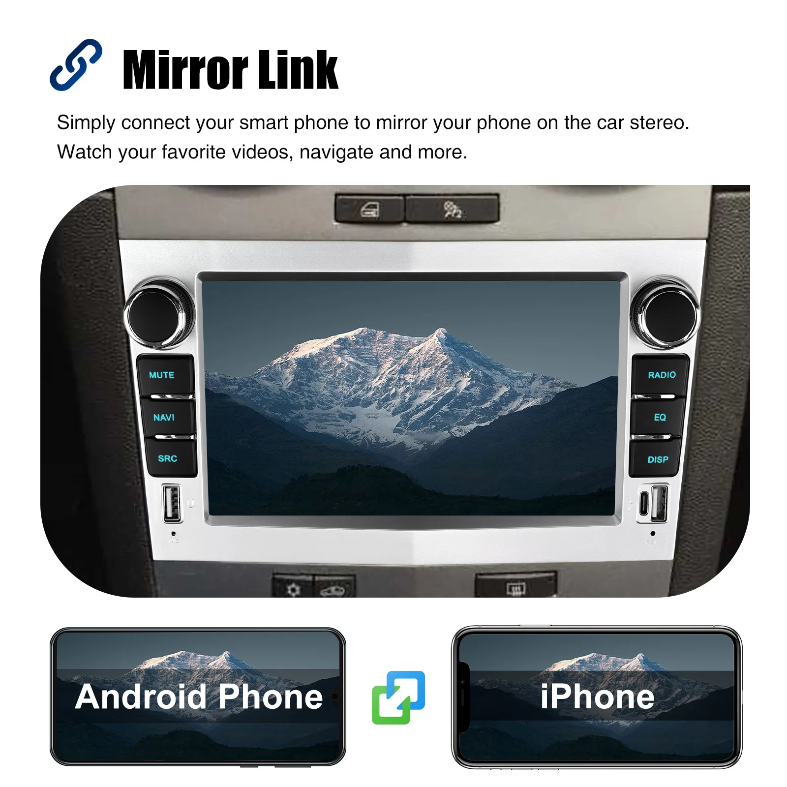 ESSGOO 4+64GB Android 14 Wireless Carplay Android auto For Vauxhall Corsa 2006-2014 Car Stereo Radio GPS NAVI WIFI FM Bluetooth