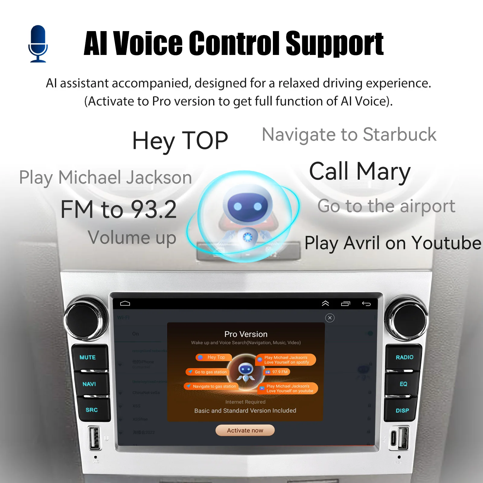 ESSGOO 4+64GB Android 14 Wireless Carplay Android auto For Vauxhall Corsa 2006-2014 Car Stereo Radio GPS NAVI WIFI FM Bluetooth
