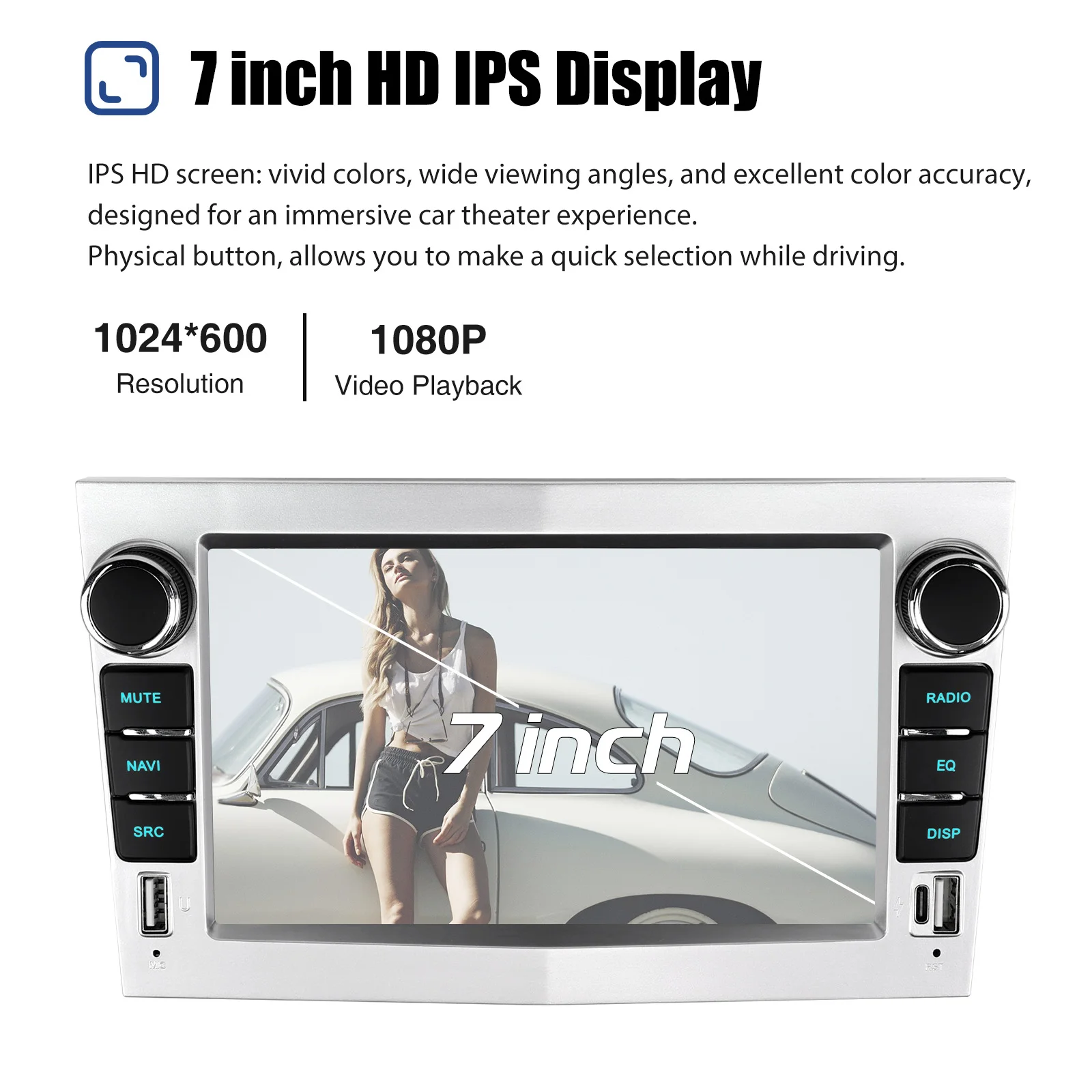 ESSGOO 4+64GB Android 14 Wireless Carplay Android auto For Vauxhall Corsa 2006-2014 Car Stereo Radio GPS NAVI WIFI FM Bluetooth
