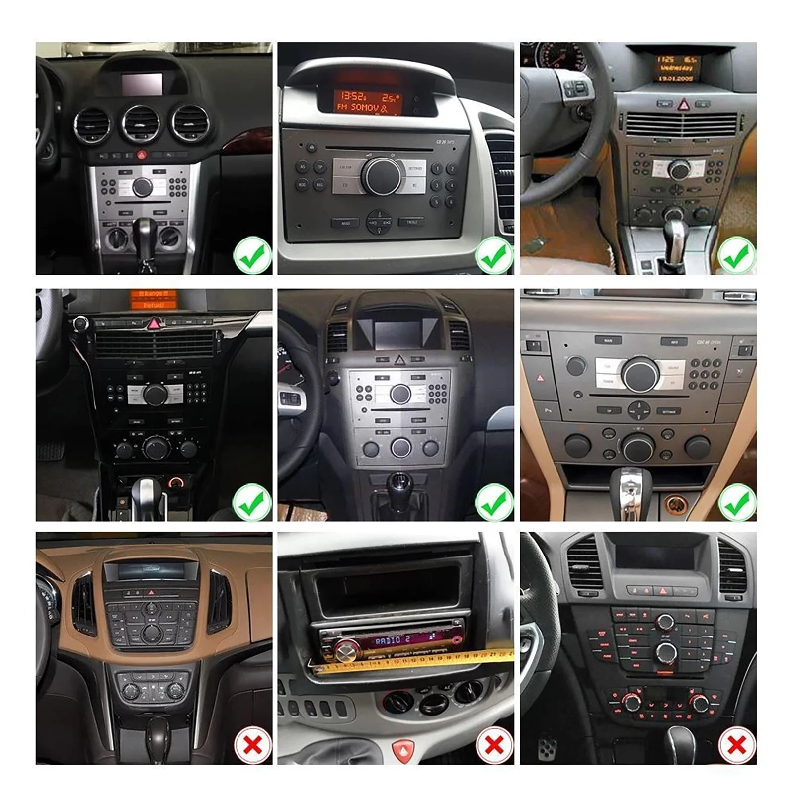 ESSGOO 4+64GB Android 14 Wireless Carplay Android auto For Vauxhall Corsa 2006-2014 Car Stereo Radio GPS NAVI WIFI FM Bluetooth