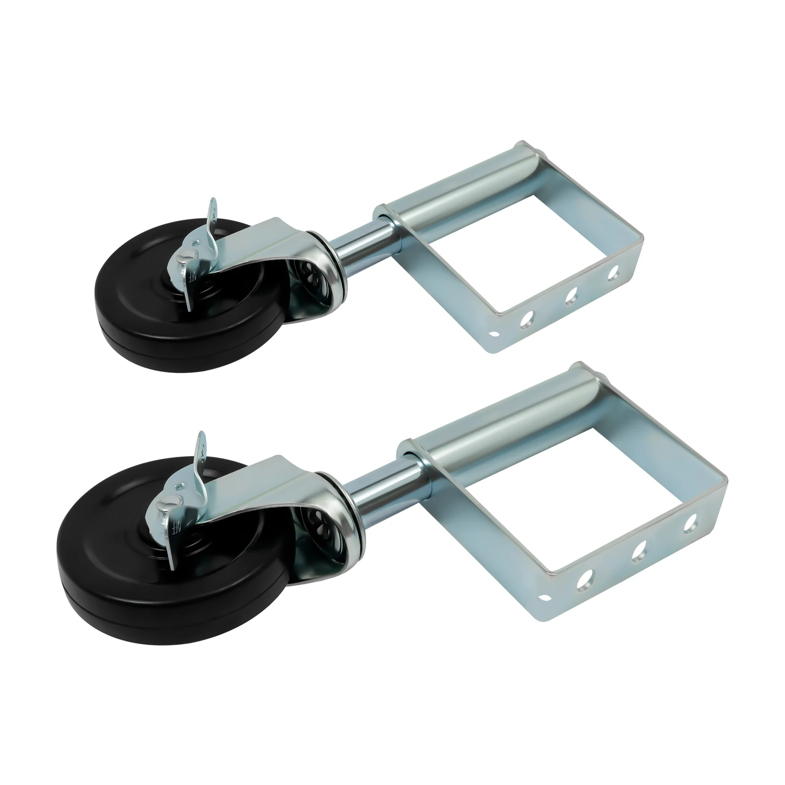 Spring-loaded Gate Rollers, Set of 2 with Wheels, 220lbs Load Capacity, Smooth Operation, Easy Installation for Yard Gates