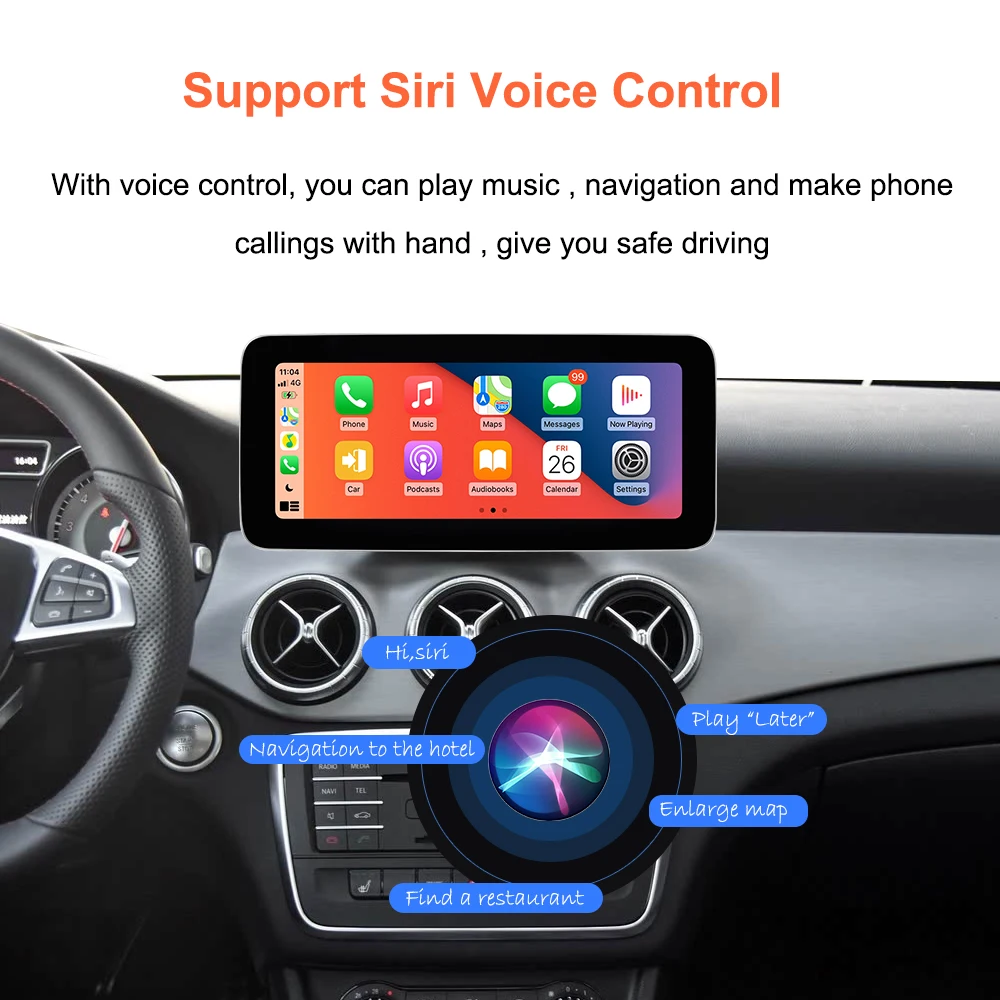 Bonroad 10.25 "Car Multimedia Player For Mercedes-Benz A-Class W176 GLA X156 CLA C117 NTG5.0 Carplay Android Auto Linux Headunit