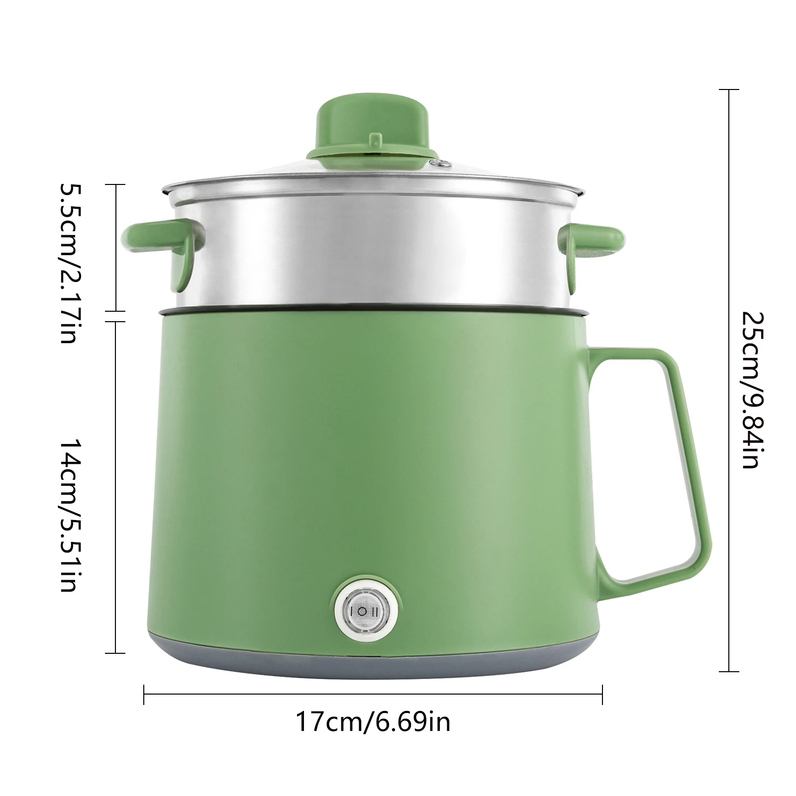 Mini Electric Hot Pot Pink Green Rice Cooker Non-stick Multifunction Rapid Cooking Machine Nonstick Pan Noodles Porridge Soup