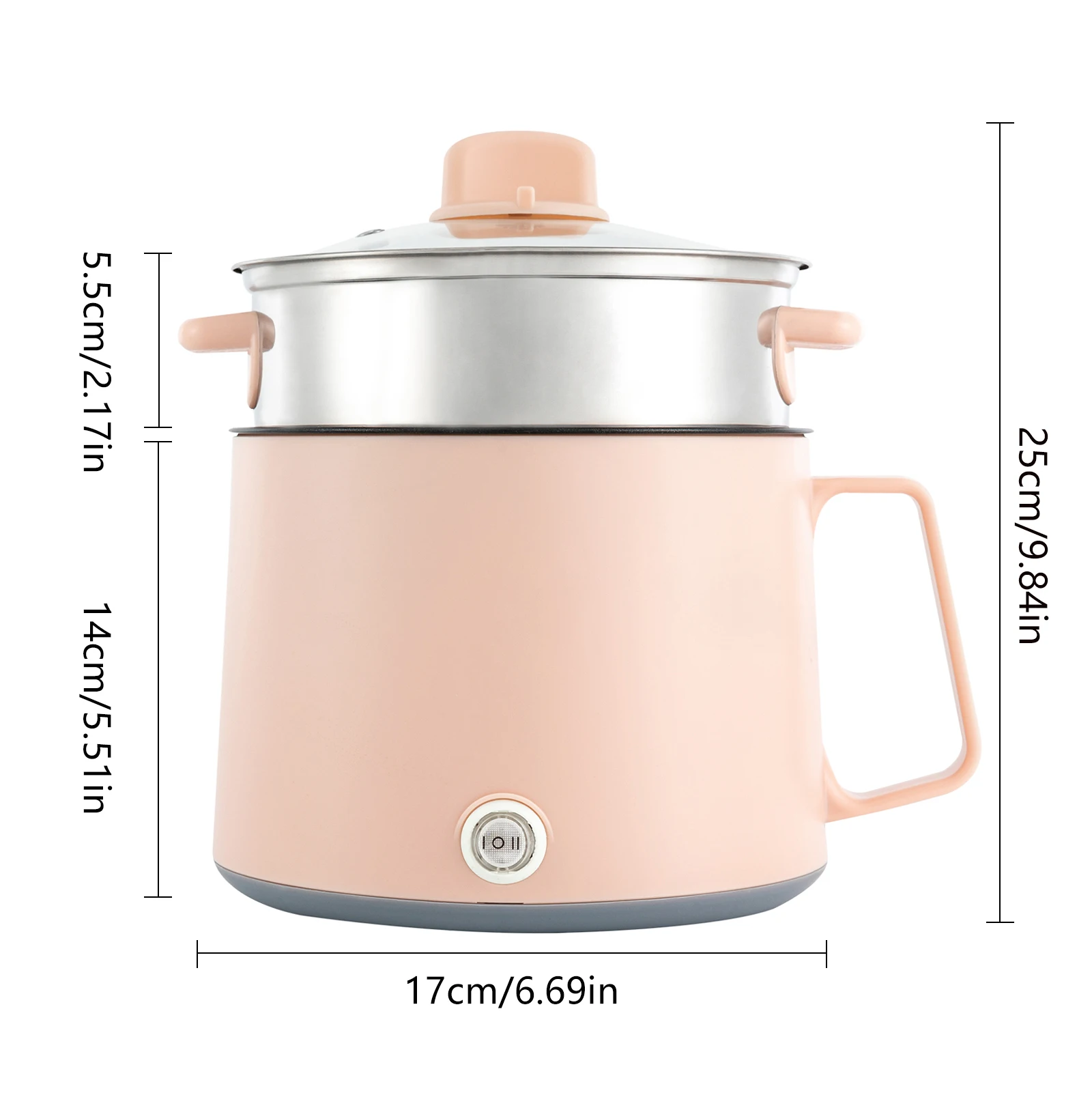 Mini Electric Hot Pot Pink Green Rice Cooker Non-stick Multifunction Rapid Cooking Machine Nonstick Pan Noodles Porridge Soup