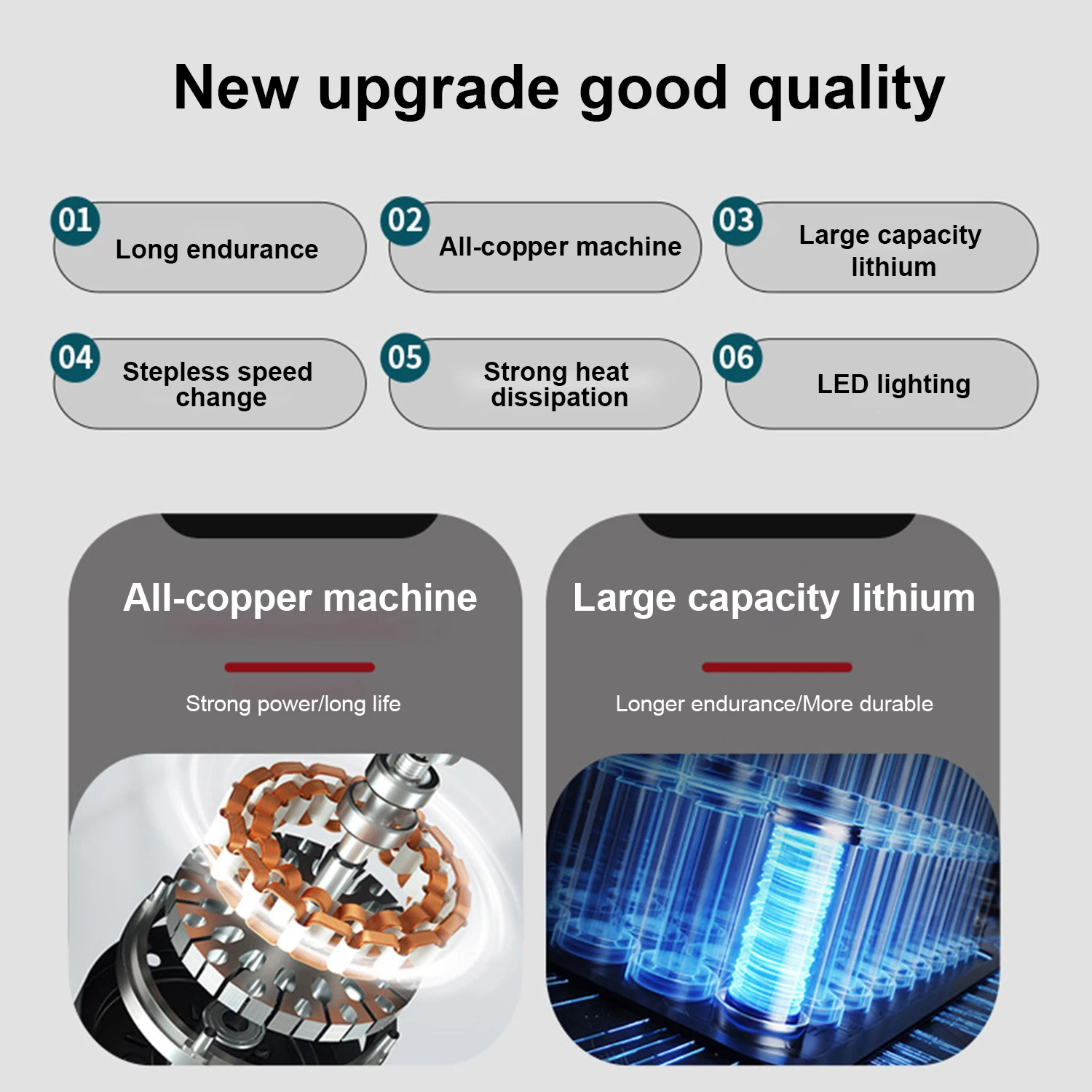 520N.m Brushless Cordless Electric Wrench 1/2 inch Car Truck Repair Screwdriver Impact Drill Rechargable 388V Battery Power Tool