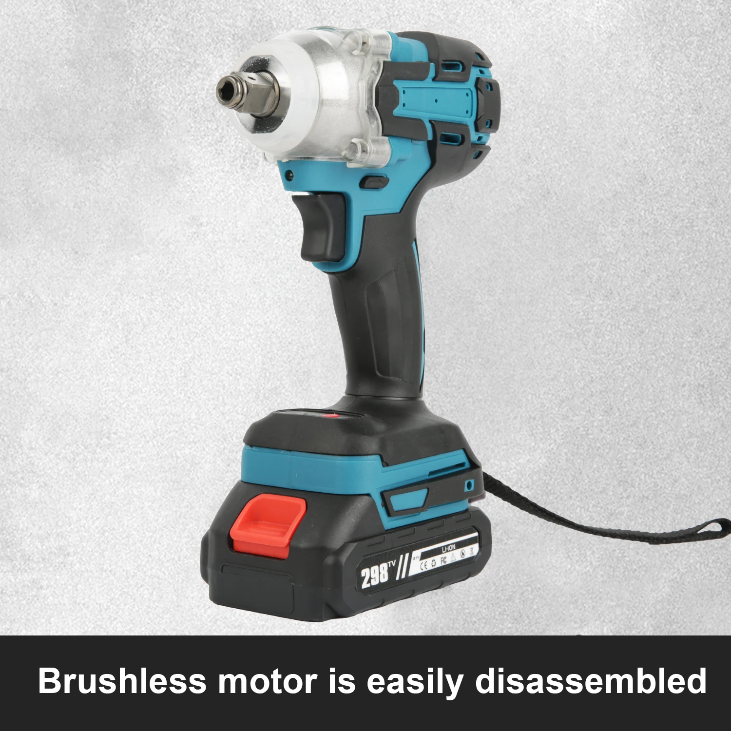 520N.m Brushless Cordless Electric Wrench 1/2 inch Car Truck Repair Screwdriver Impact Drill Rechargable 388V Battery Power Tool