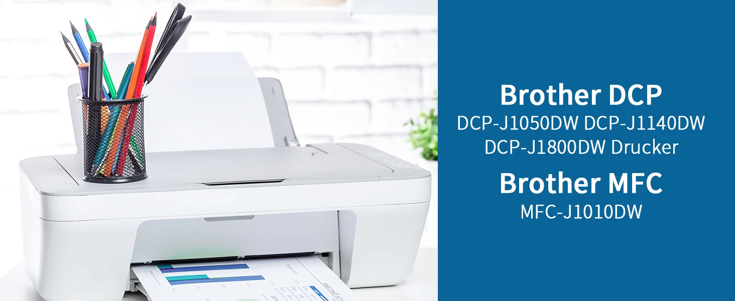 Jhaan LC421XL Compatible with Brother MFC-J1010DW DCP-J1050DW DCP-J1140DW DCP-J1800DW Printers (2Black 2Cyan 2Magenta 2Yellow)