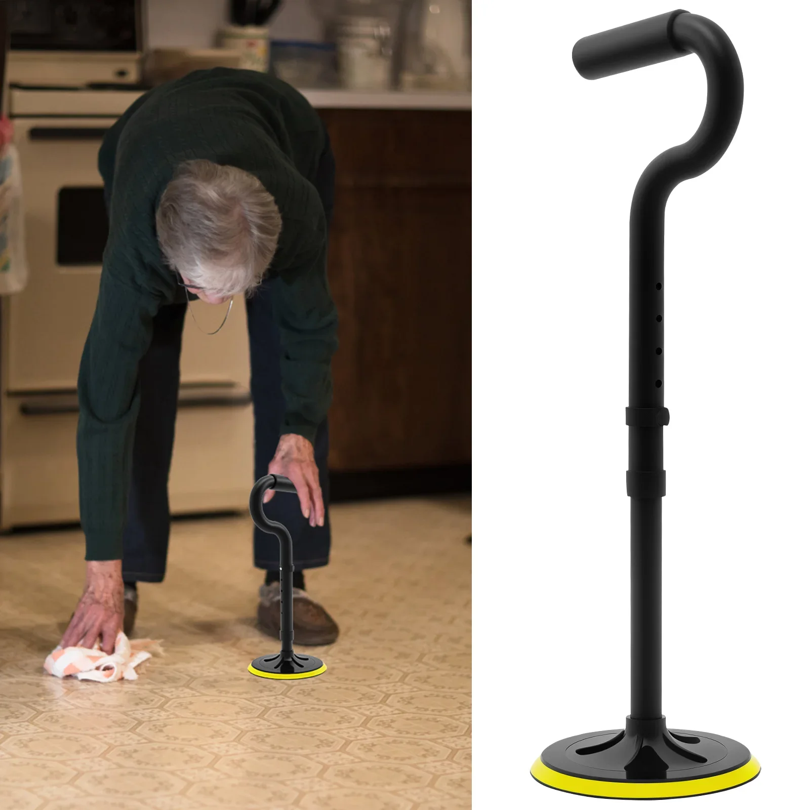 2 PCS New Cross-border Adjustable Standing Aid for The Elderly Mobility Aid S Tool
