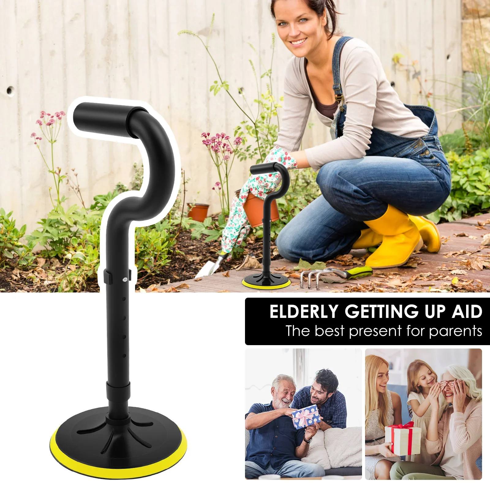 2 PCS New Cross-border Adjustable Standing Aid for The Elderly Mobility Aid S Tool