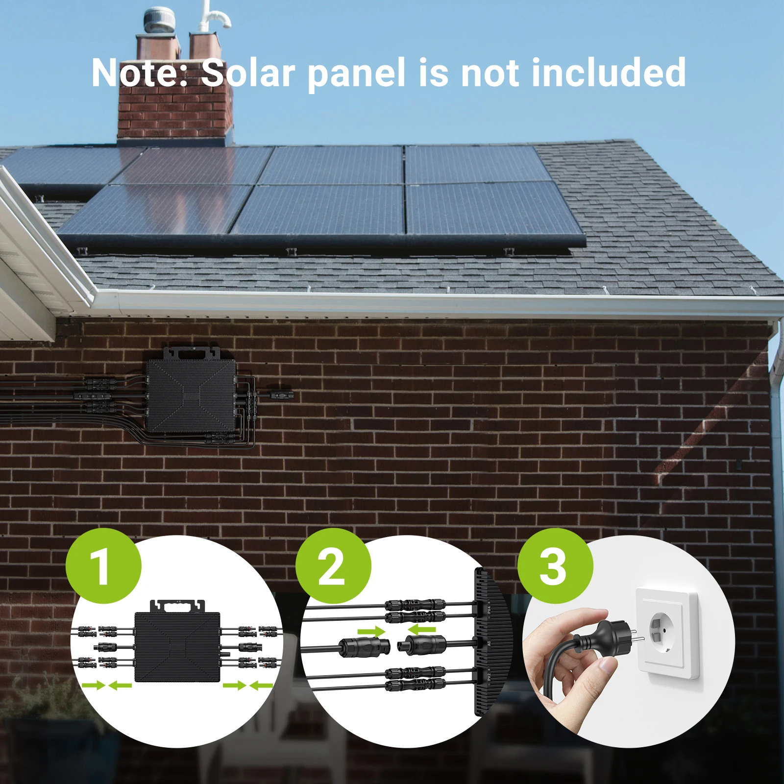 1600W Grid-Tie Micro invert with 4 MPPT inputts | 230V AC Output, WiFi Monitoring, IP67 for Solar Systems (280W-550W per Panel