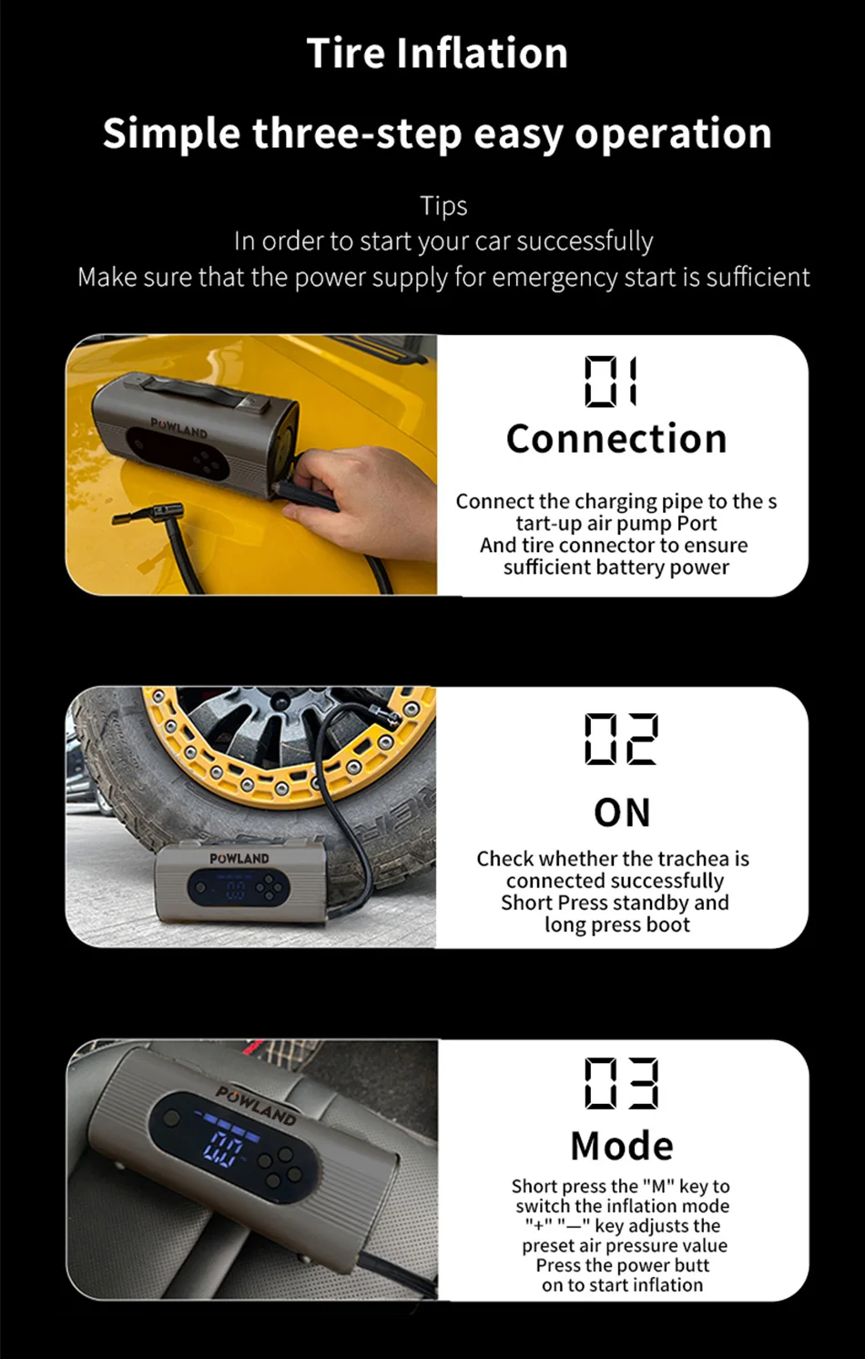 26800mAh Multifunctional 8-In-1 150PSI Car Emergency Start Power Portable Vehicle Mounted Inflation Pump Electric Vacuum Cleaner