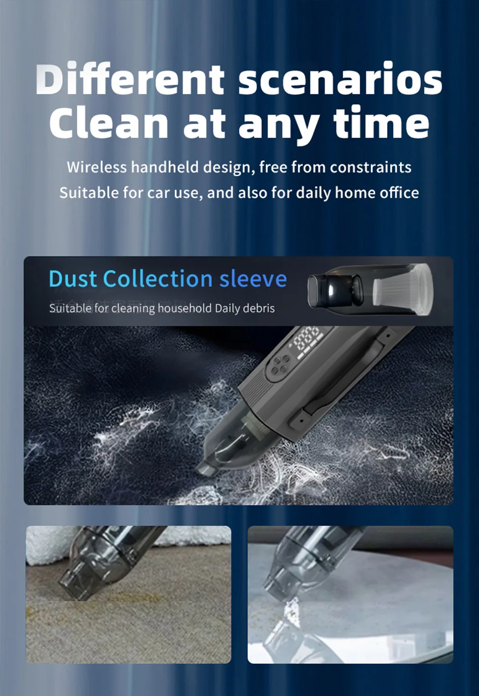 26800mAh Multifunctional 8-In-1 150PSI Car Emergency Start Power Portable Vehicle Mounted Inflation Pump Electric Vacuum Cleaner