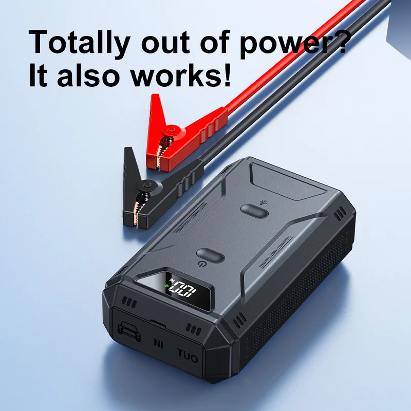 Car Battery Jump Starter Digital Display Portable Car Battery Booster Charger 26800mAh Power Bank Emergency Battery Booster