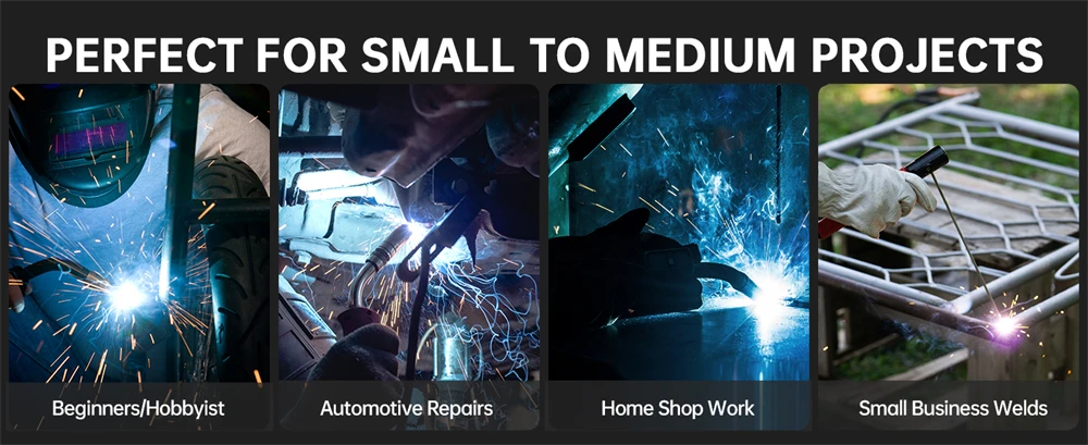 HITBOX MIG Welding Machine 220V 200 Amps 7 in 1 Stick ARC MMA Gasless/Gas MIG Lift TIG Spot Welder Support Spool Gun Single Pulse Aluminium Welder Large LED Digital Screen Inverter Welding Tool