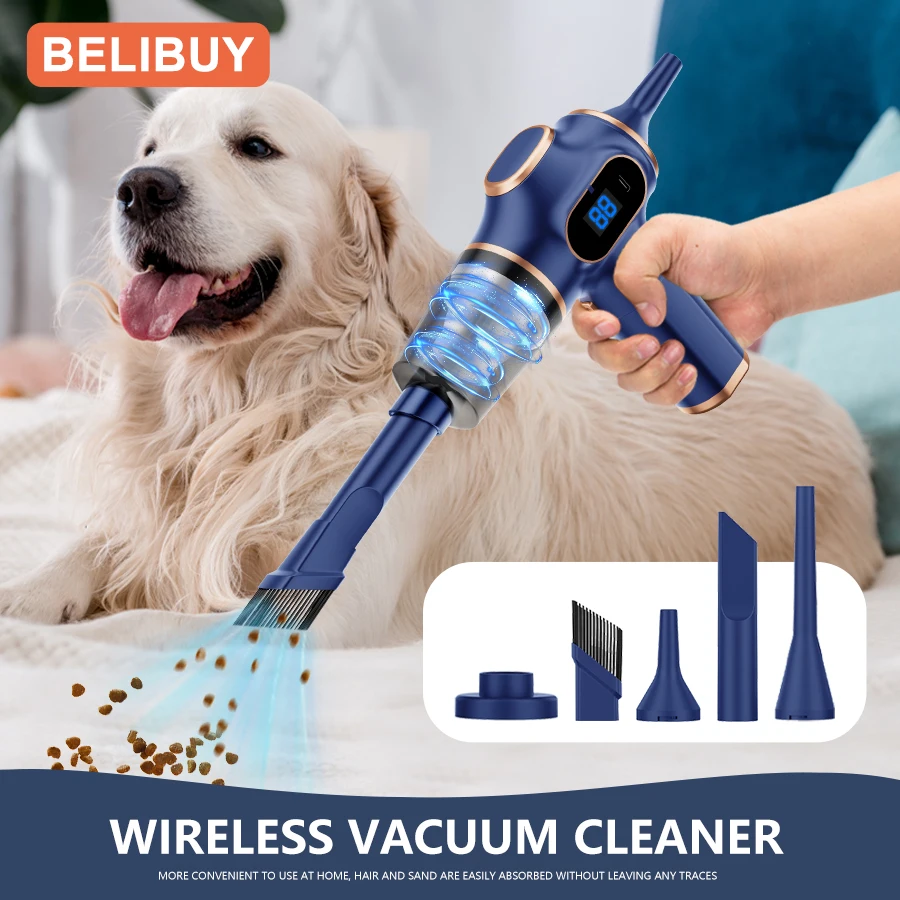 Home Appliance Portable Powerful Handheld Vacuum Cleaner, Long Battery Life Suitable for Cleaning Car and Home Debris