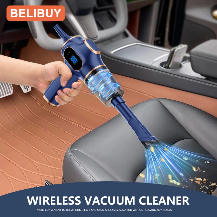 Home Appliance Portable Powerful Handheld Vacuum Cleaner, Long Battery Life Suitable for Cleaning Car and Home Debris