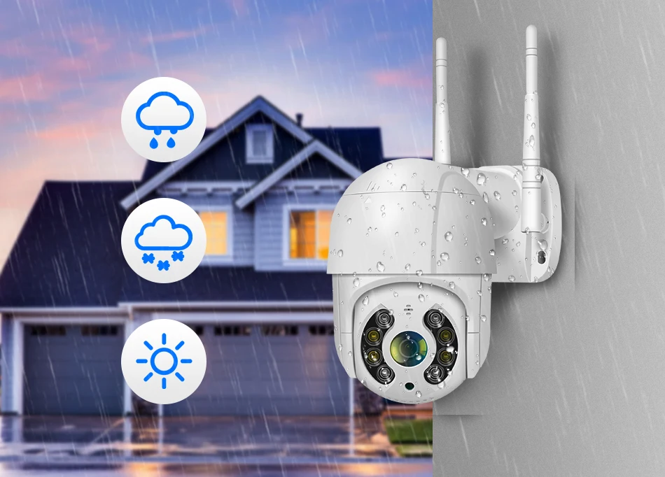 Hiseeu 4K 8MP Smart Wifi PTZ Camera 5x Digital Zoom AI Human Detection ONVIF Wireless CCTV IP Camera Iptv Security Protection