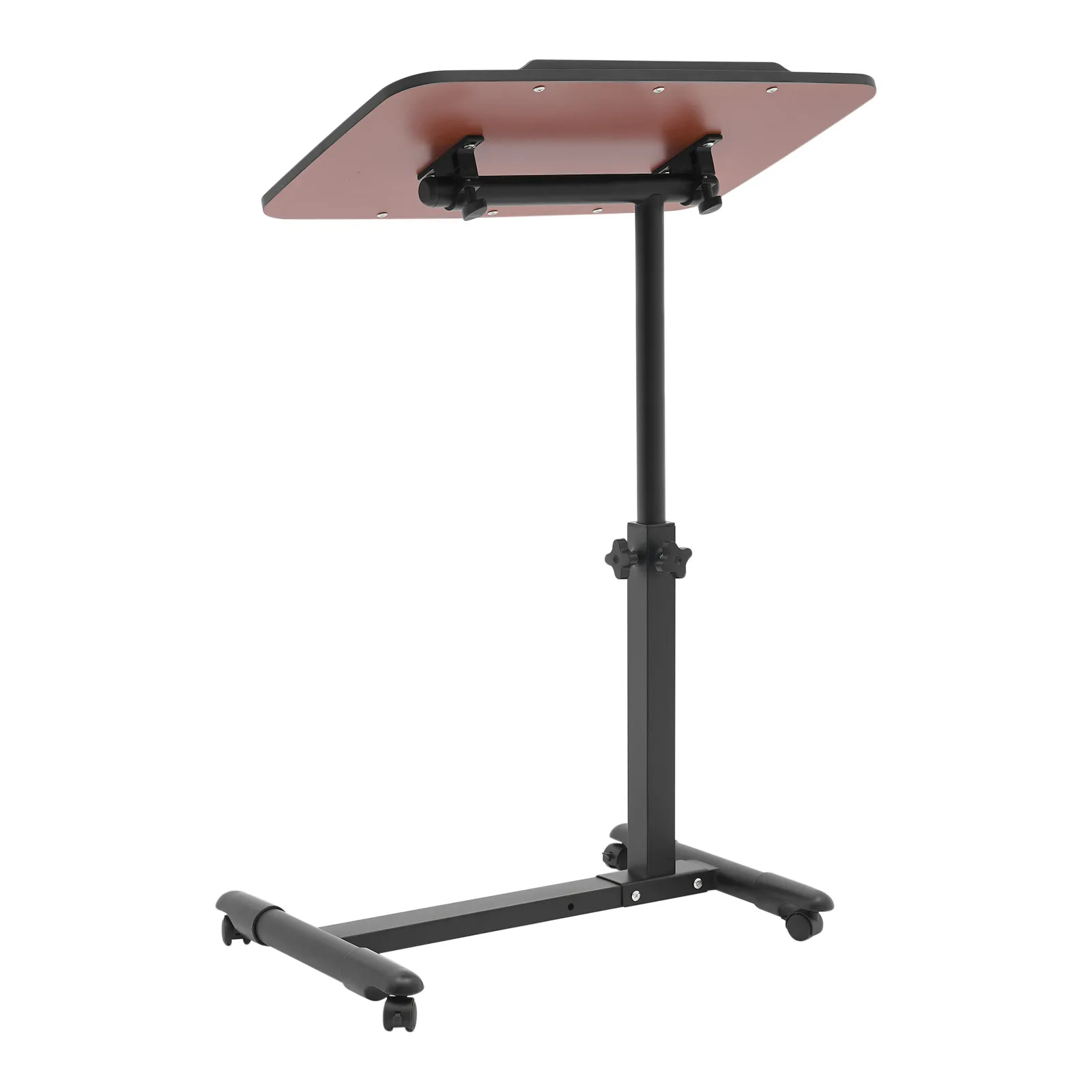 Bedside Table Wear-Resistant Adjustable Hospital and Home Use Bed Table High Stability Rolling Laptop Table for Homes/Offices
