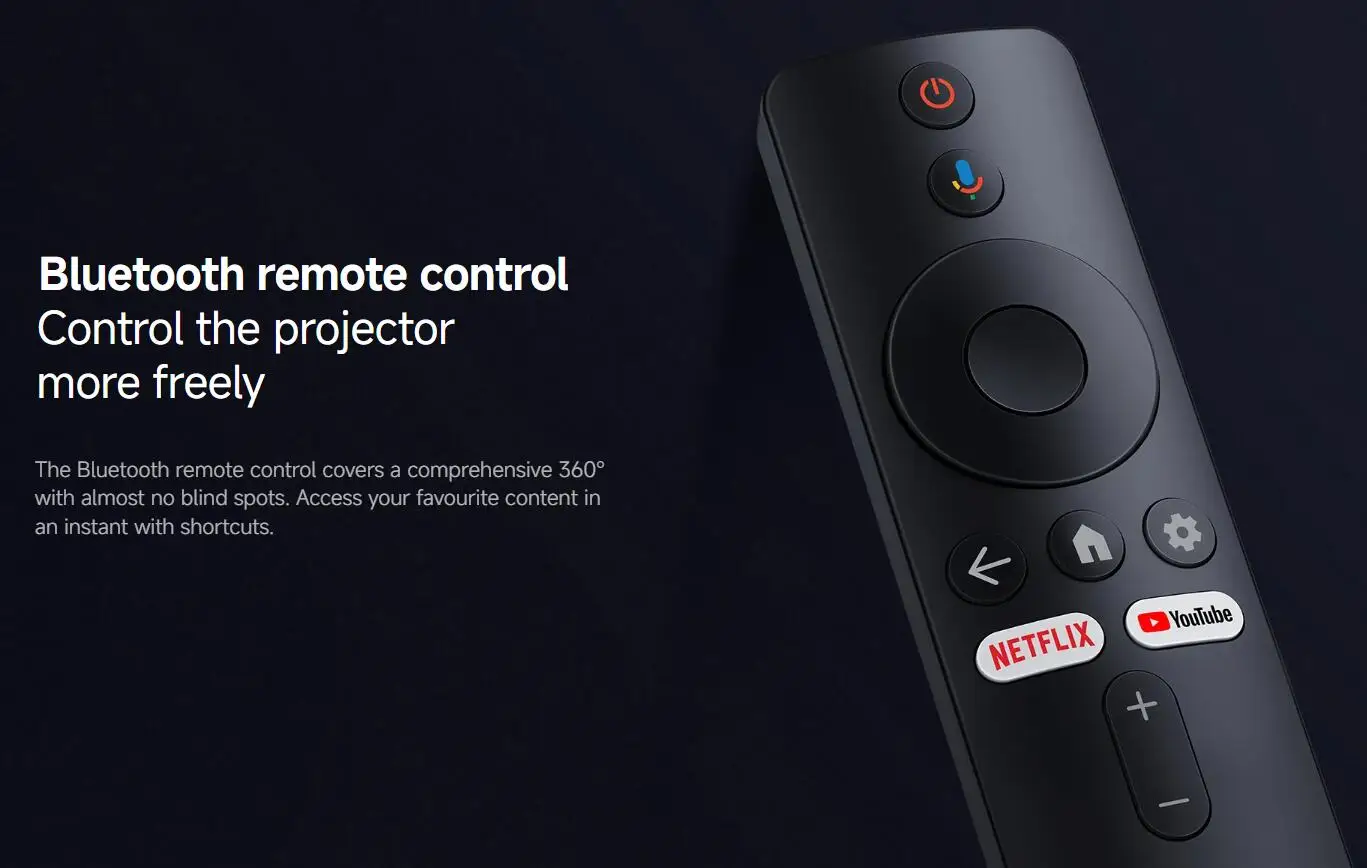 Xiaomi Smart Projector L1 Pro,Google TV 400 ISO Lumens,1080p Physical Resolution,Auto Focus&Auto Keystone Correction,Dolby Audio