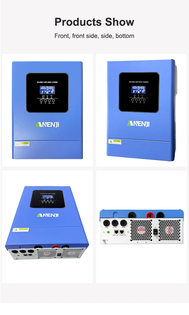 6.2KW 48V Hybrid Solar Inverter Parallel Photovoltaic On Grid MPPT Inverter Pure Sine 220V 120A Solar Charger with Wifi PV 500V