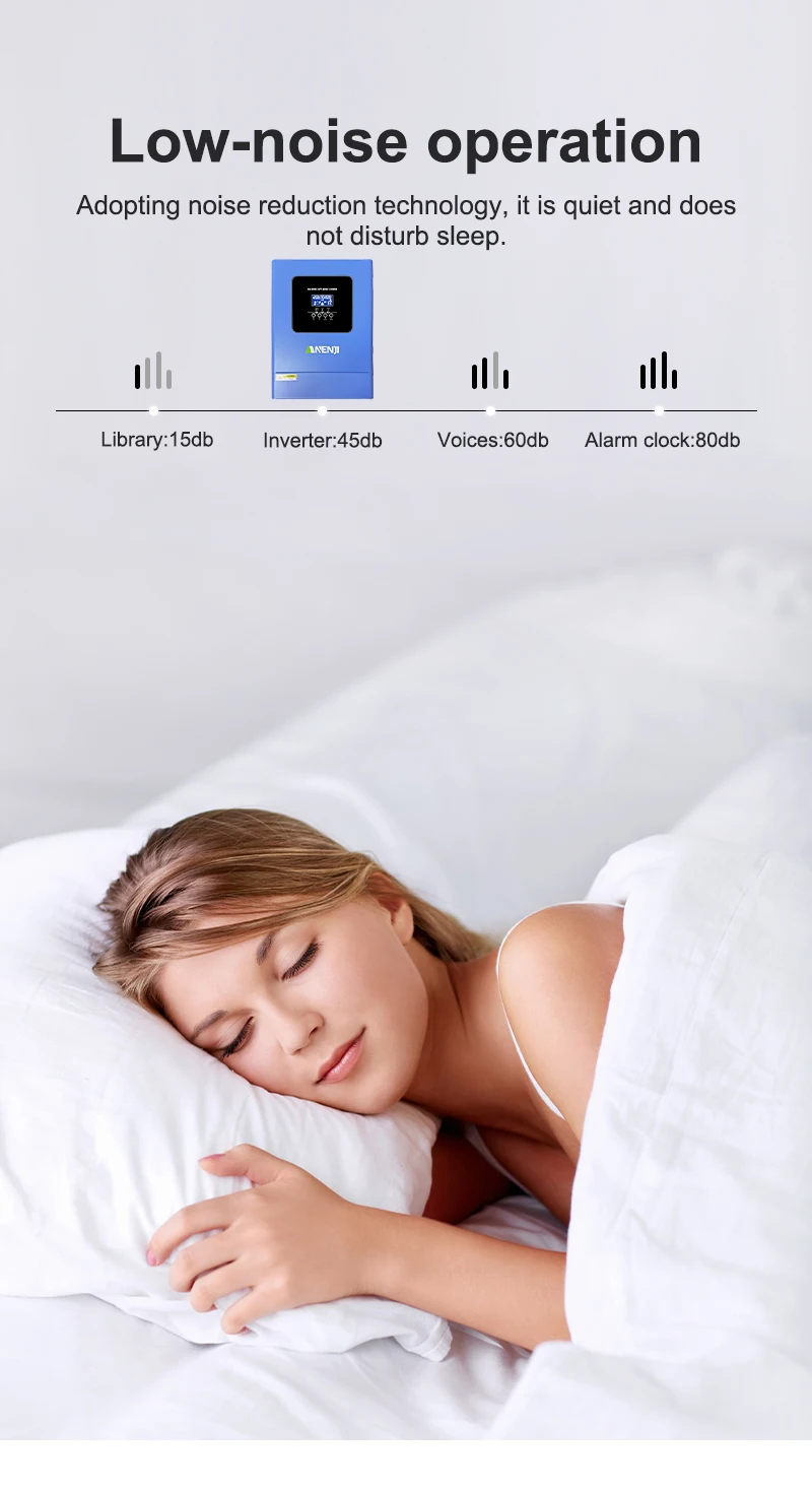 6.2KW 48V Hybrid Solar Inverter Parallel Photovoltaic On Grid MPPT Inverter Pure Sine 220V 120A Solar Charger with Wifi PV 500V