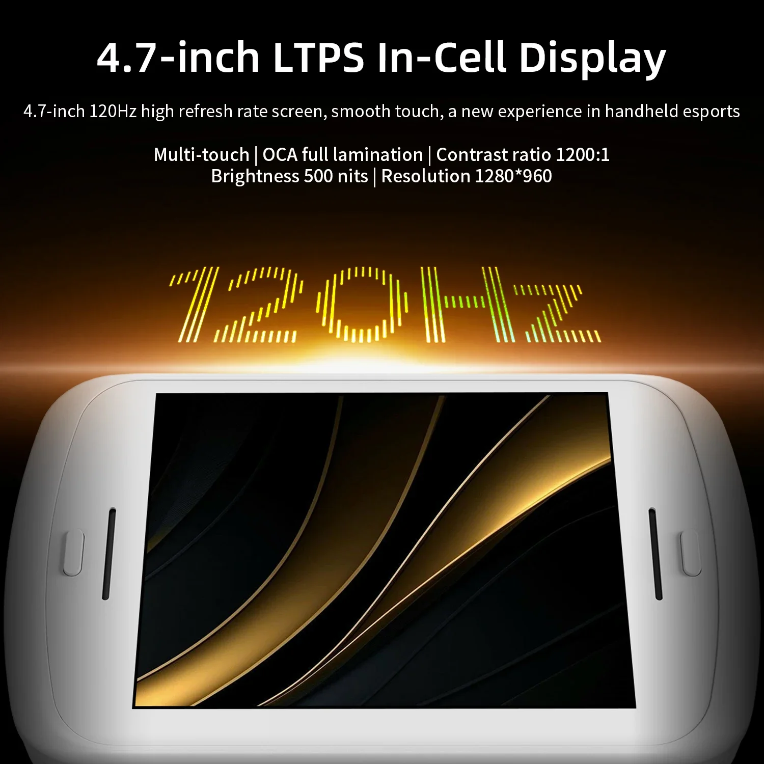 ANBERNIC RG Slide Video Game Consoles 4.7'' LTPS InCell 120Hz Touchscreen DP Output Unisoc Processor Android 13 AI-enabled Gifts