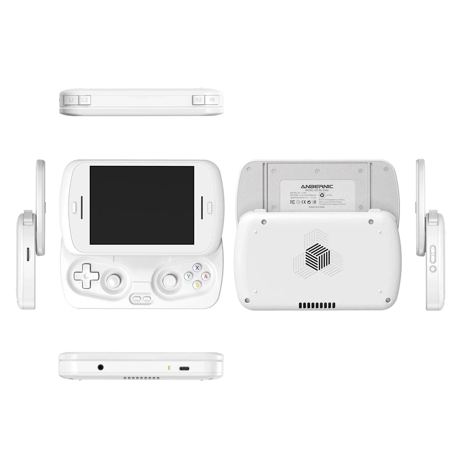 ANBERNIC RG Slide Video Game Consoles 4.7'' LTPS InCell 120Hz Touchscreen DP Output Unisoc Processor Android 13 AI-enabled Gifts