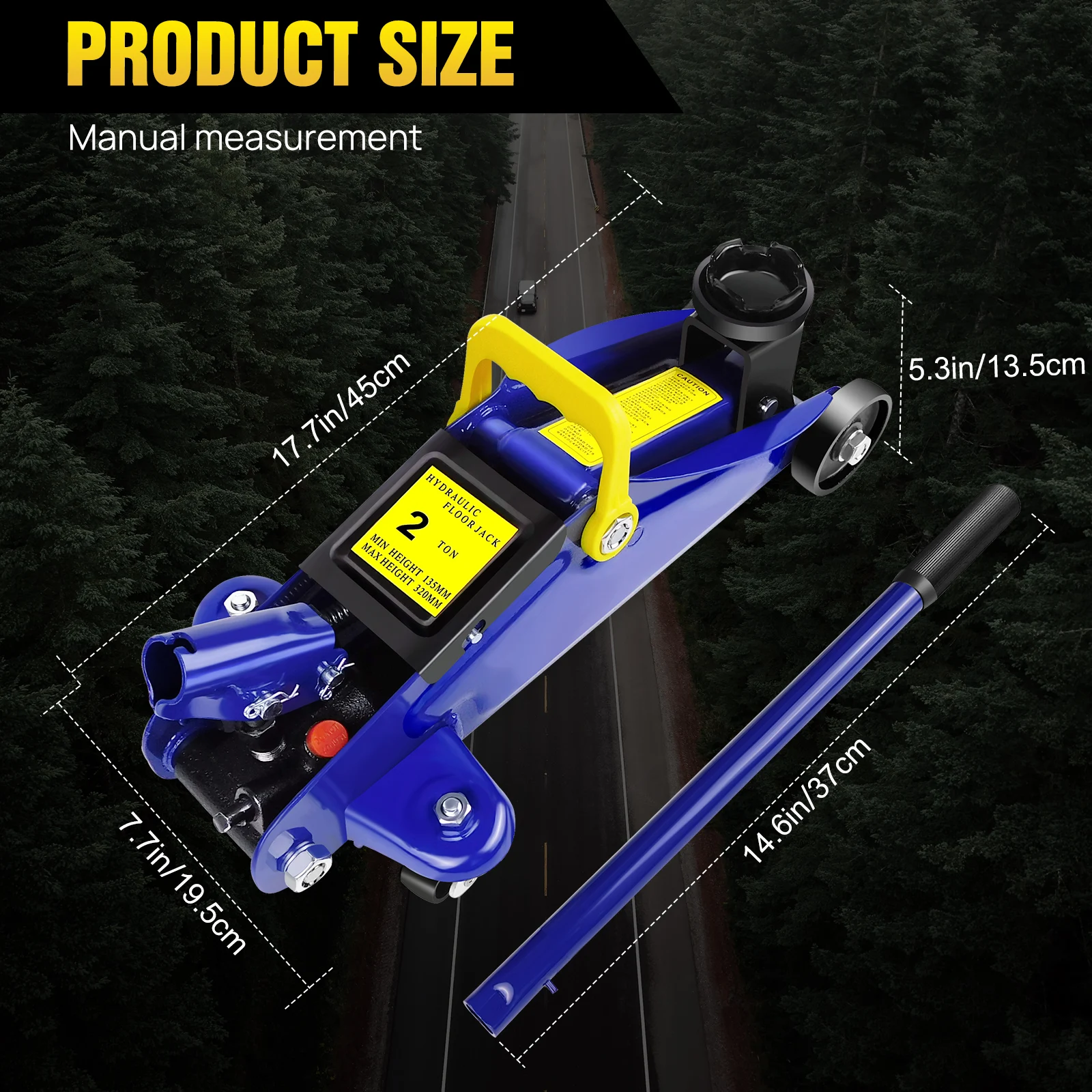 2 Ton Hydraulic Trolley Floor Jack Car Van Garage 2000kg Lift TUV