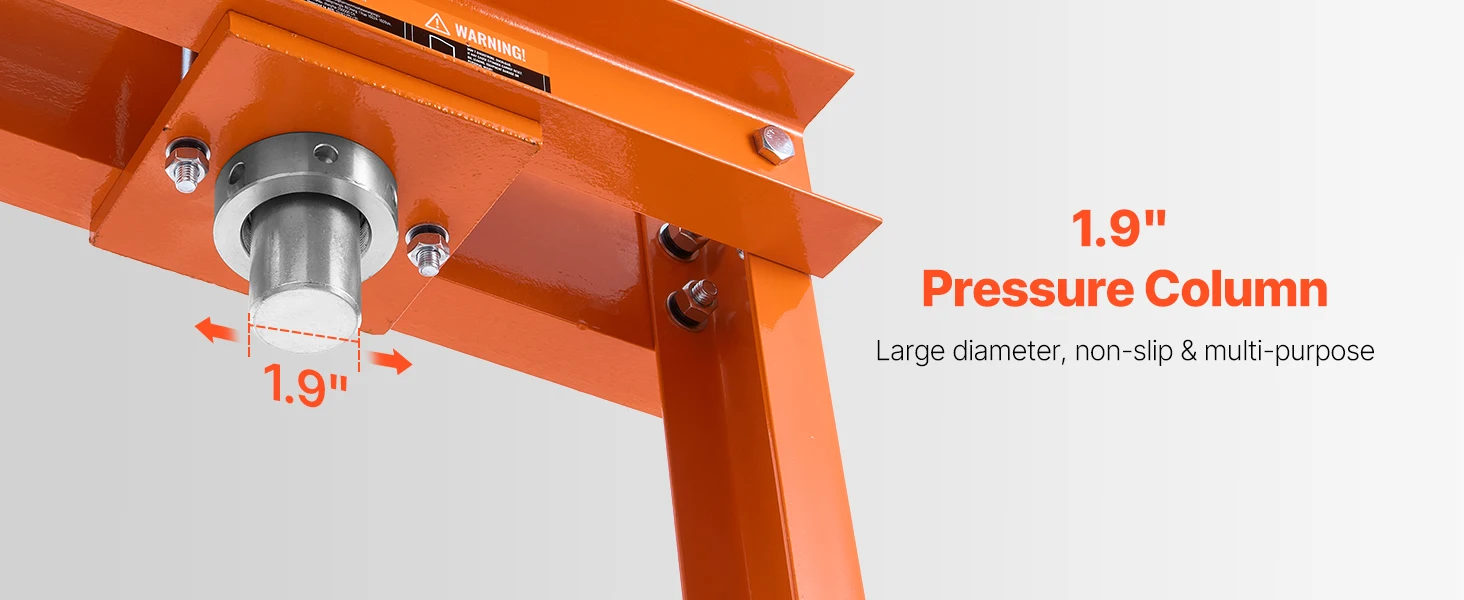 SucceBuy Hydraulic Shop Press 10T H-Frame Shop Press with Press Plate&H-shaped Base Adjustable Hydraulic Press Fit for Bending