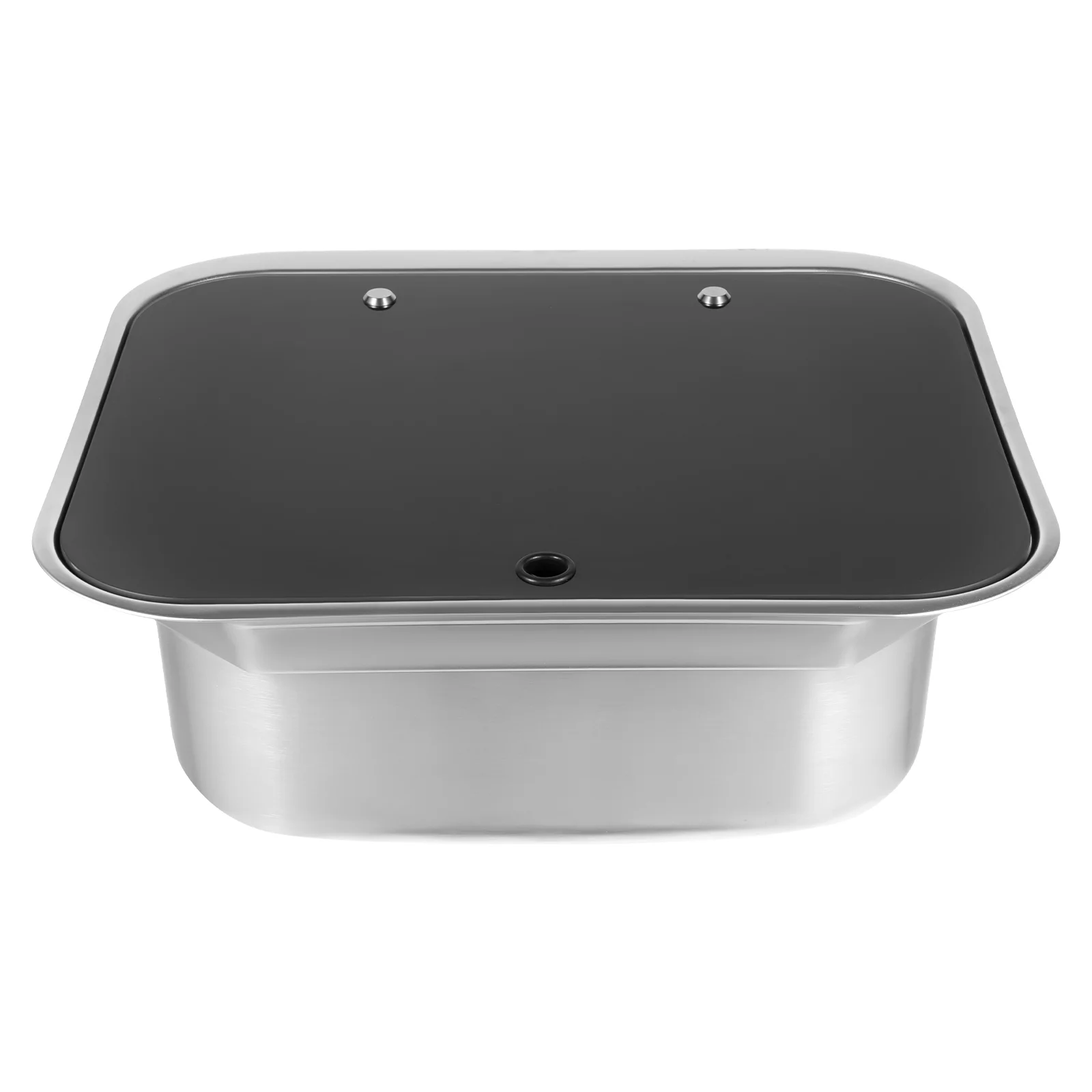 RV Sink Caravan Sink, Camper Basin Bowl, Hand Wash Basin, with Stainless Steel Faucet Rectangular 41*36.5*16cm for RVs