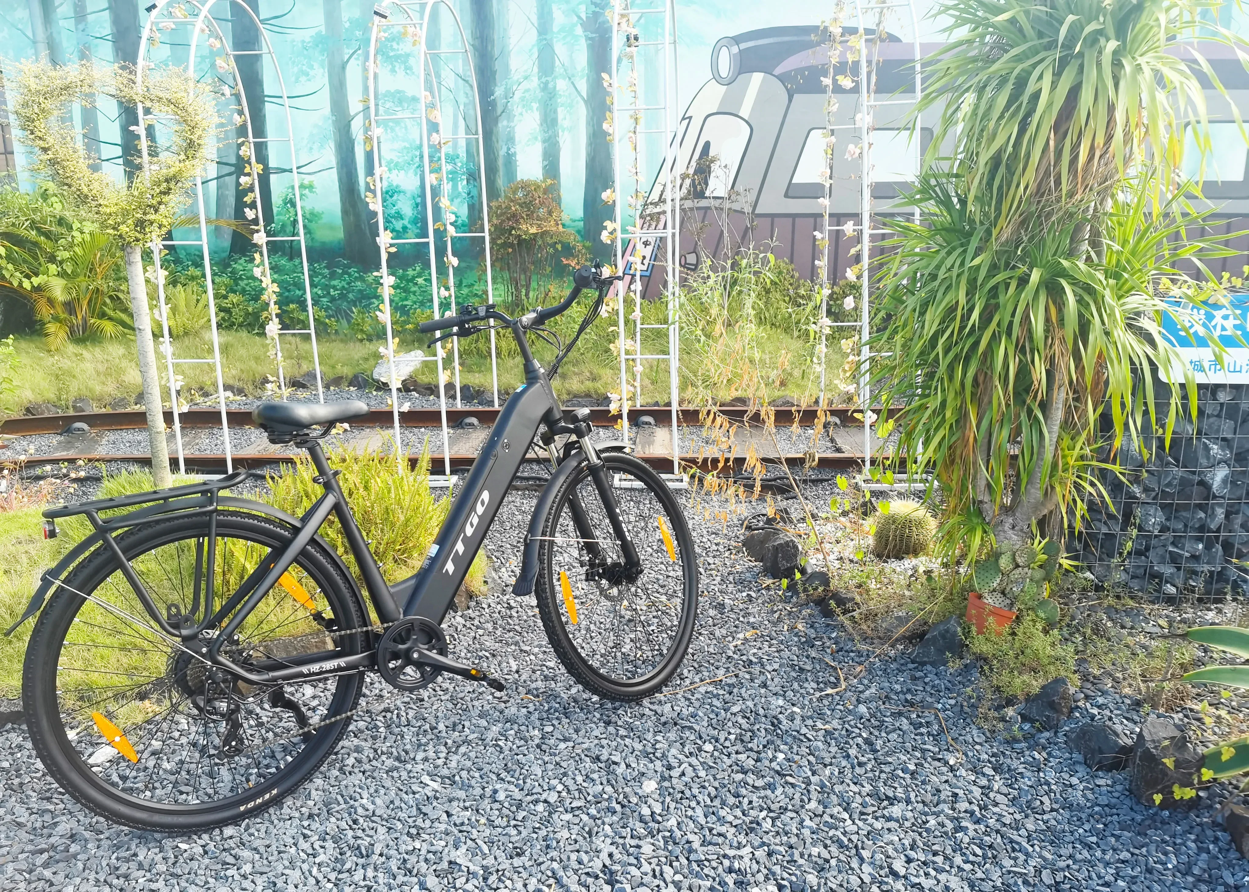 TTGO HZ-28ST Electric Bike 36V20Ah Battery 250W Motor Electric Bicycle,28 Inch Range 110 km,Lightweight Aluminium E-City Bike