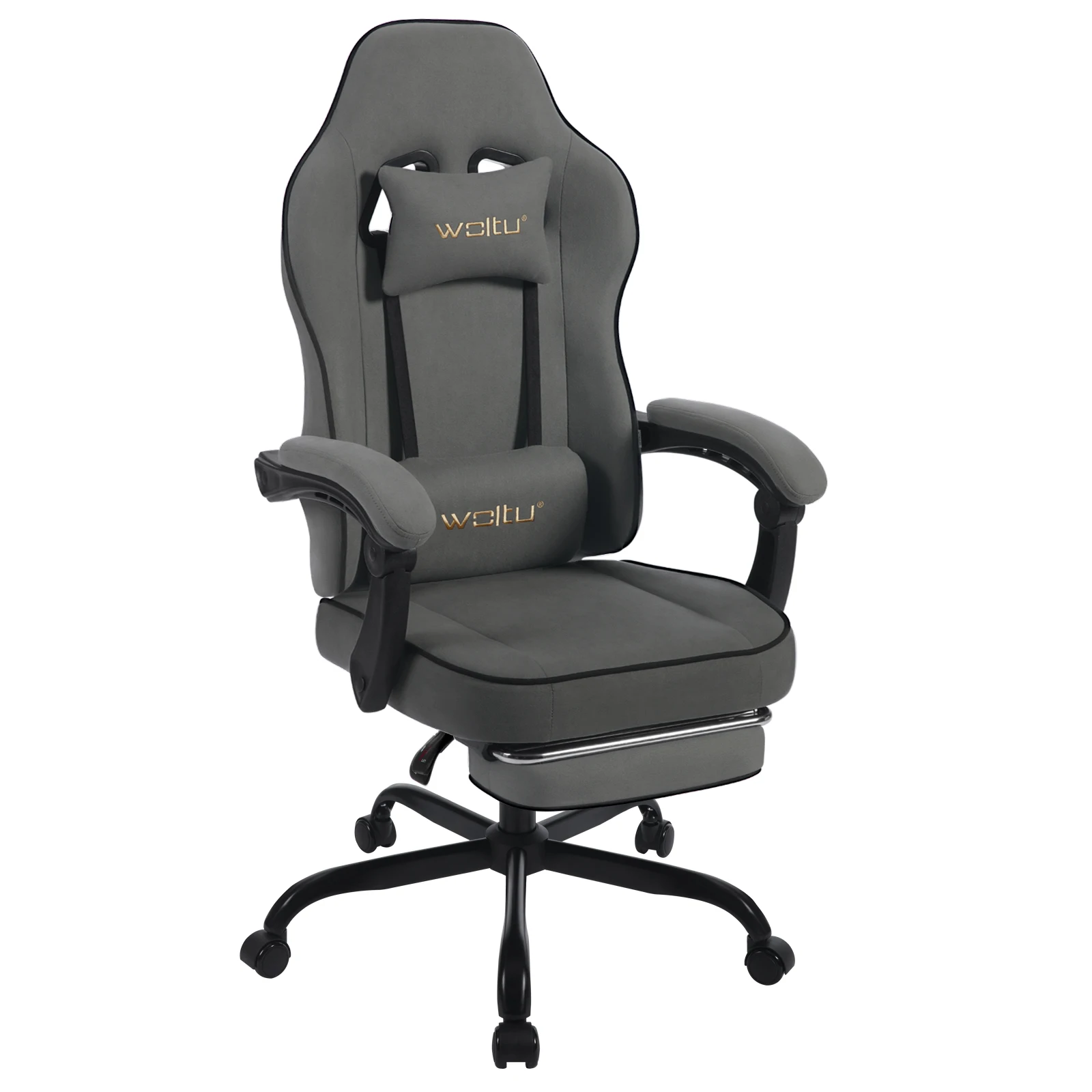 WOLTU Ergonomic Office Computer Chair Swivel Gamer Chair Gaming Chair with Lumbar Cushion Pillow Footrest