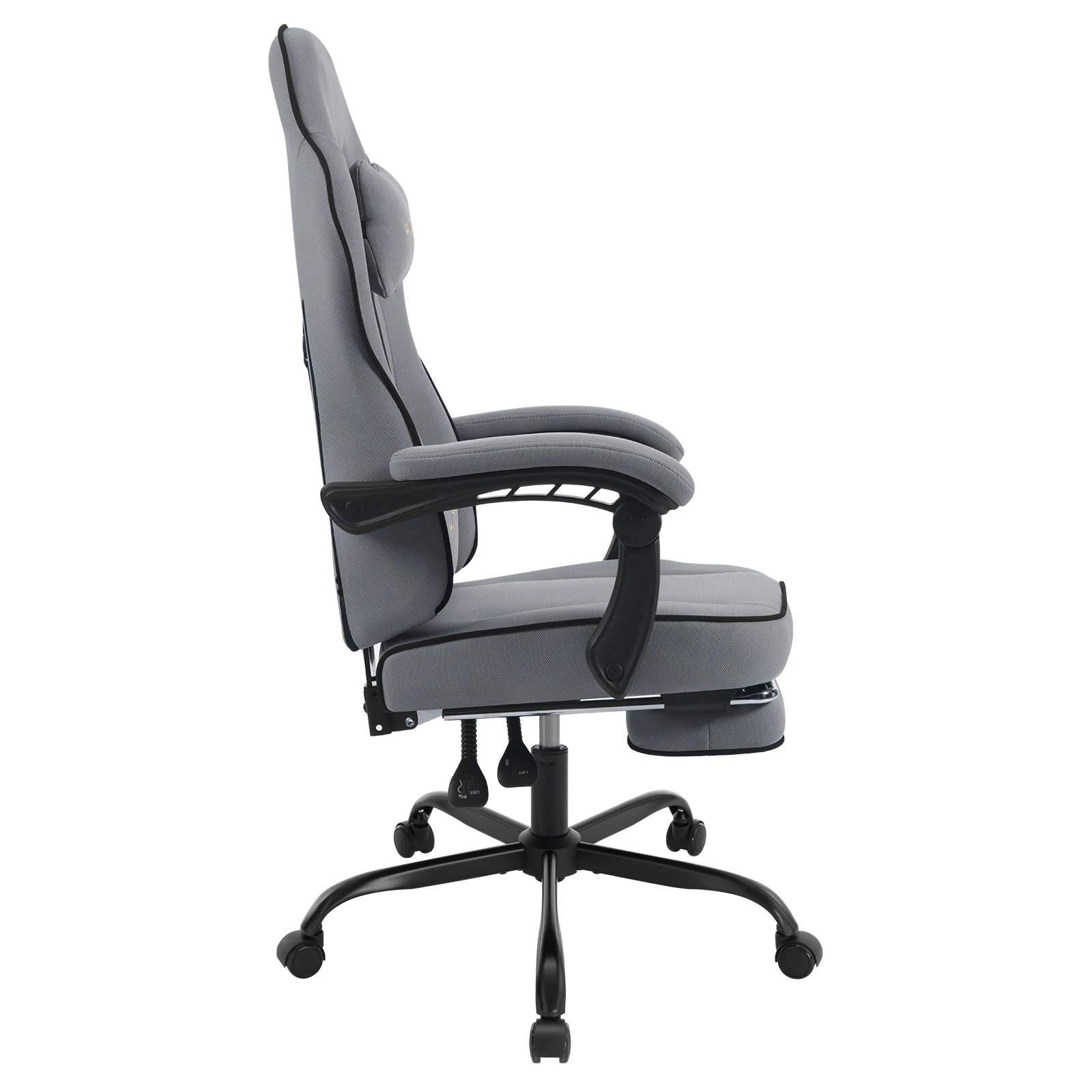 WOLTU Ergonomic Office Computer Chair Swivel Gamer Chair Gaming Chair with Lumbar Cushion Pillow Footrest