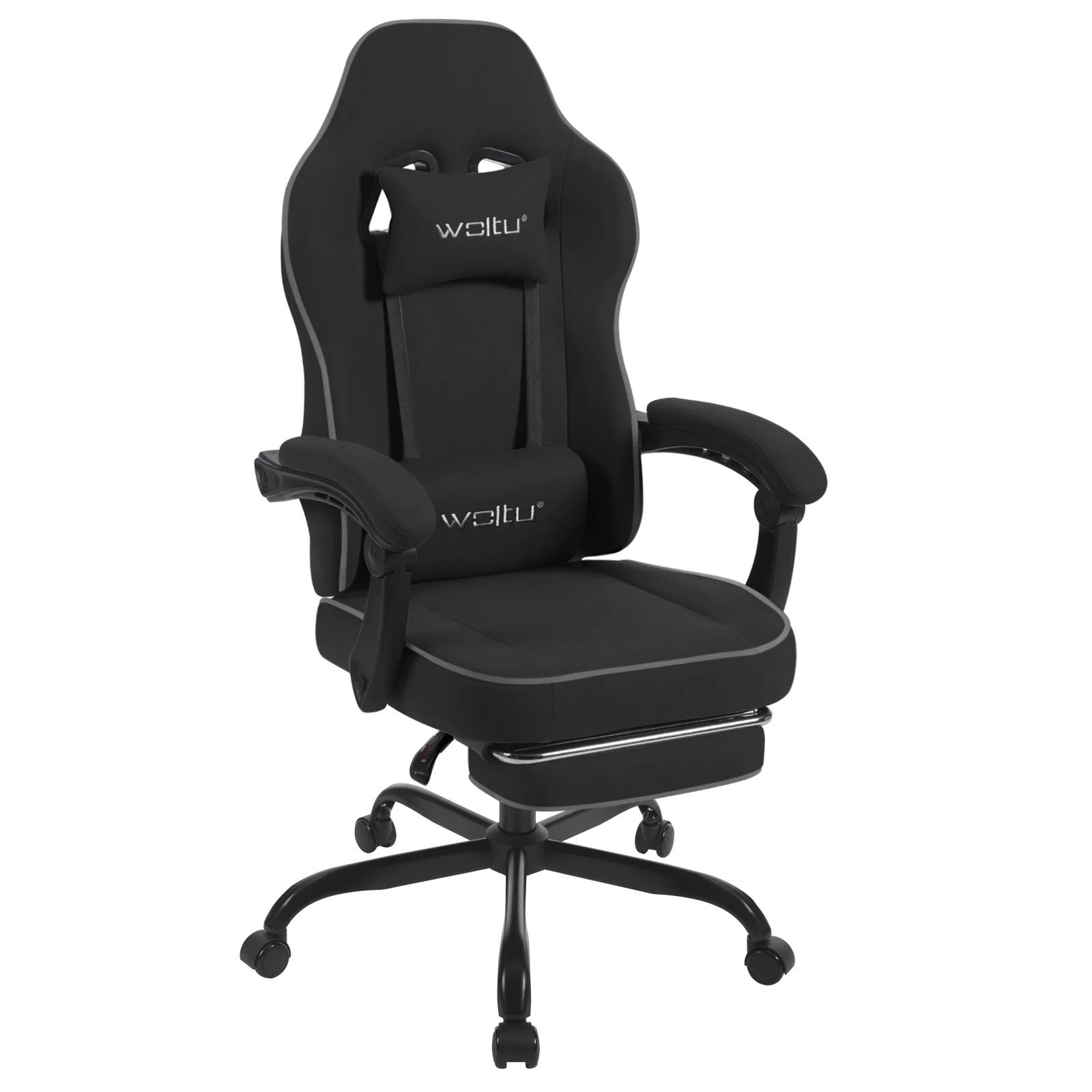 WOLTU Ergonomic Office Computer Chair Swivel Gamer Chair Gaming Chair with Lumbar Cushion Pillow Footrest