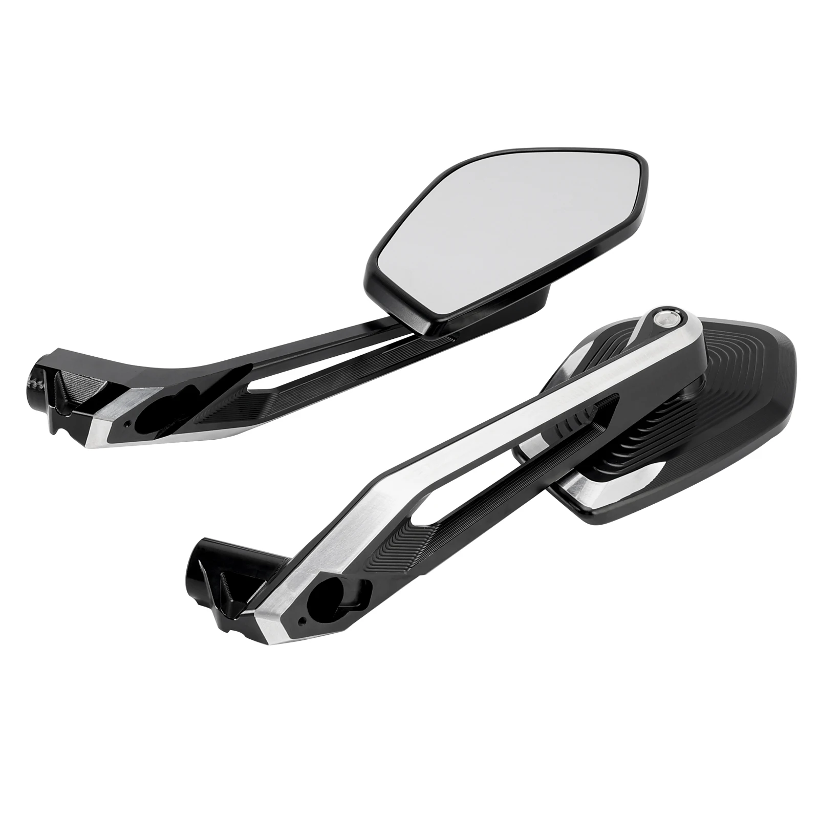 AREYOURSHOP MILLED ALUMINUM MIRRORS FOR BMW R1250R K53 R1250GS K50 R1250GSA K51 2018-2025