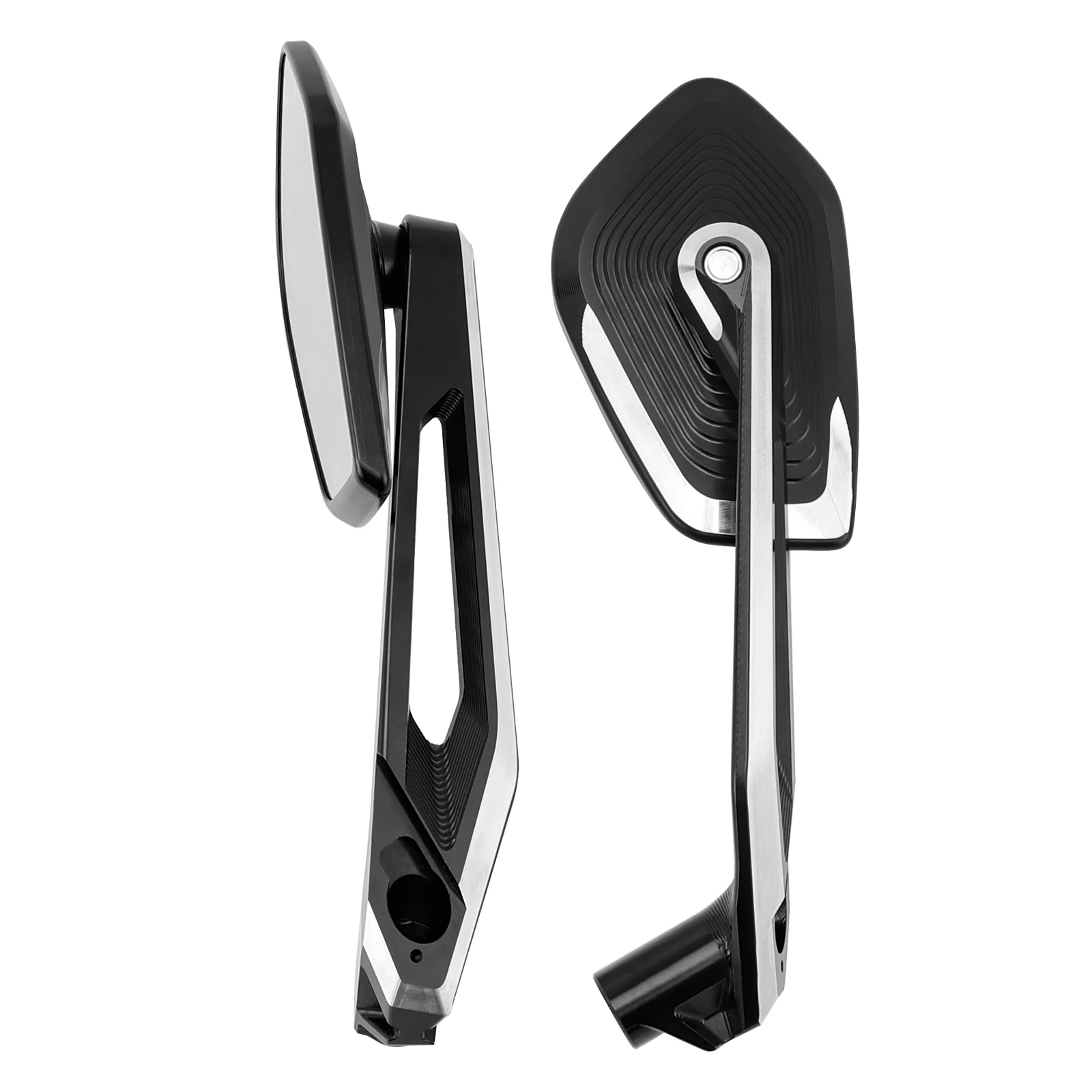 AREYOURSHOP MILLED ALUMINUM MIRRORS FOR BMW R1250R K53 R1250GS K50 R1250GSA K51 2018-2025