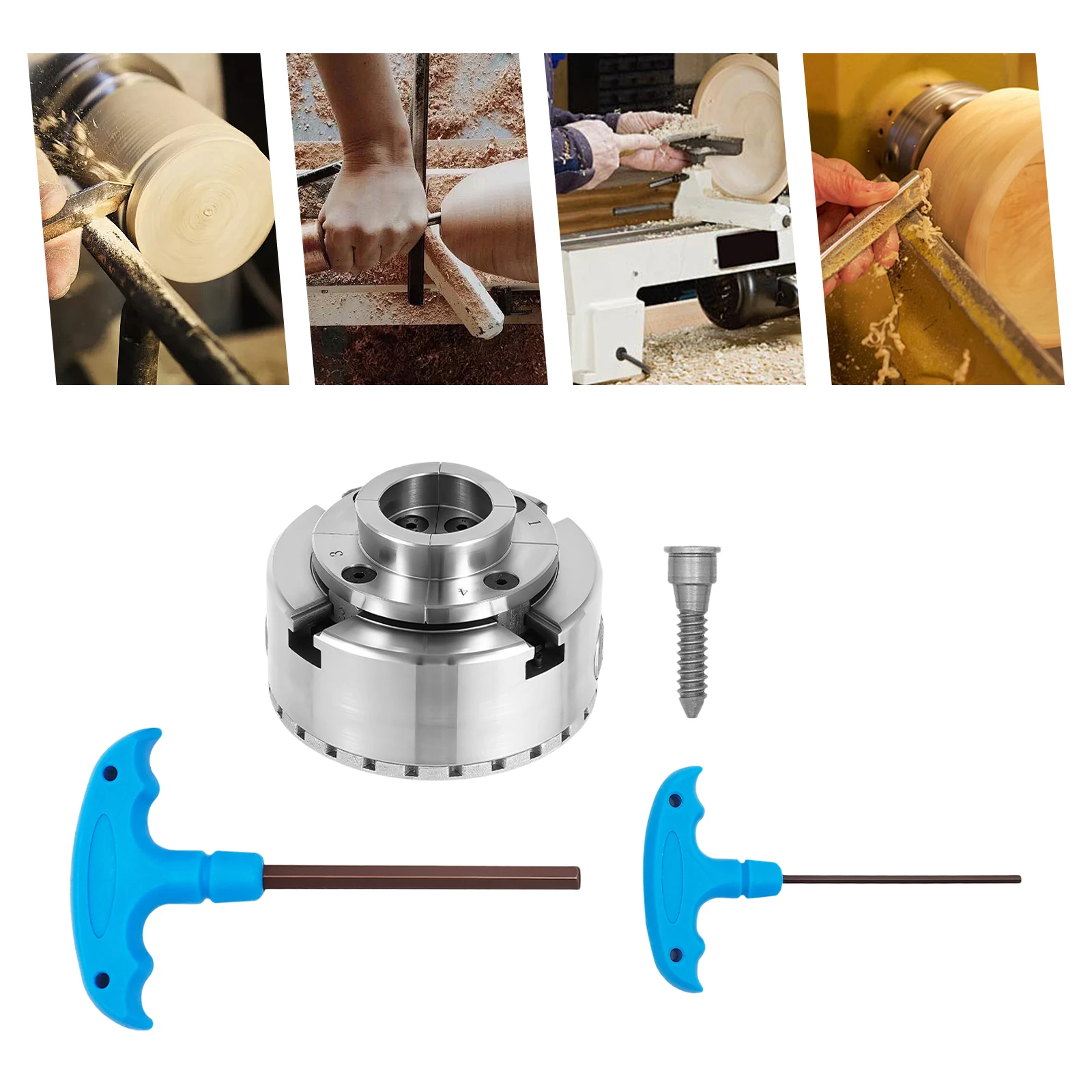 4-Jaw Self-Centering Chuck 3000rpm M33 Metal Processing Equipment and Accessories Quenching and Tempering Process