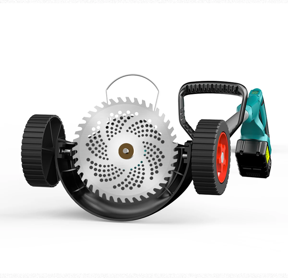 Gisam 8 Inch Brushless Electric Lawn Mower Cordless Grass Trimmer Adjustable Garden Cutter Power Tool For Makita 18V Battery Pin