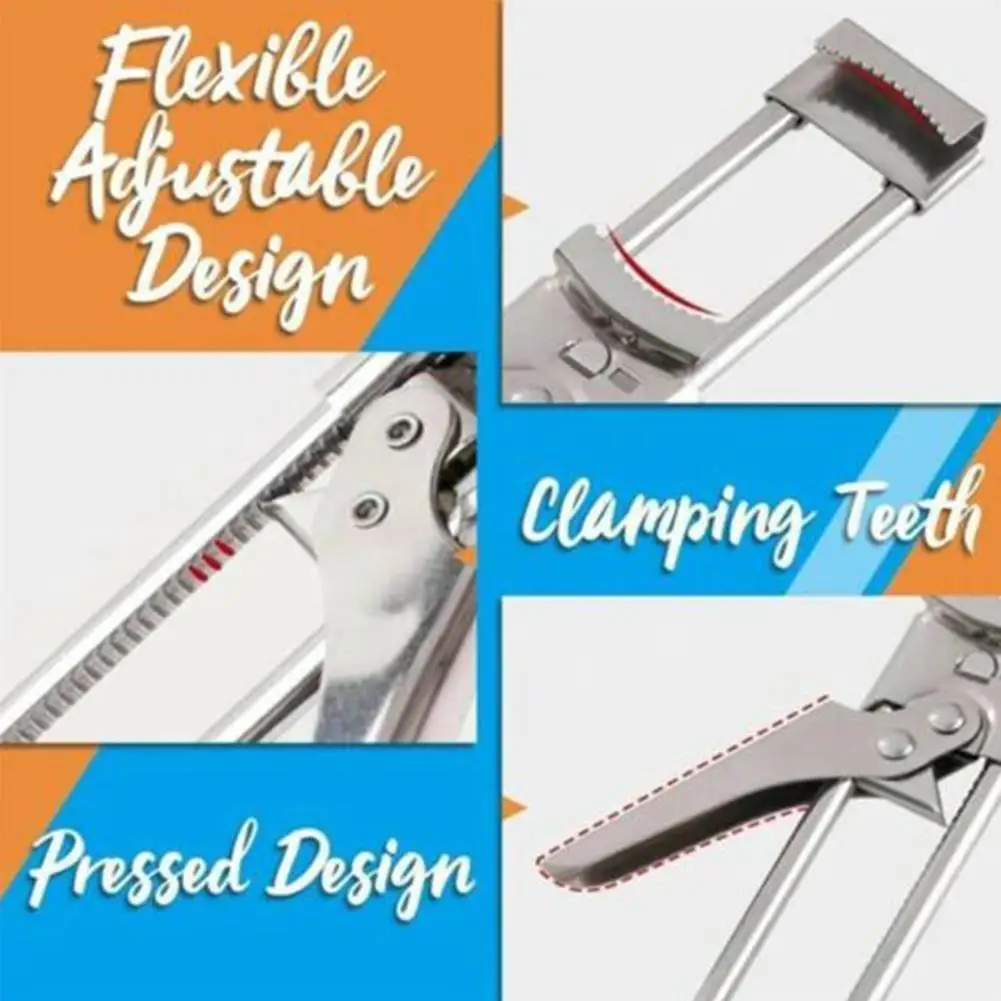 Can Opener Adjustable Steel Non-Slip Manual Jar Bottle Bottle Lid Opener Gadget Home Kitchen Professional Gadgets Tool
