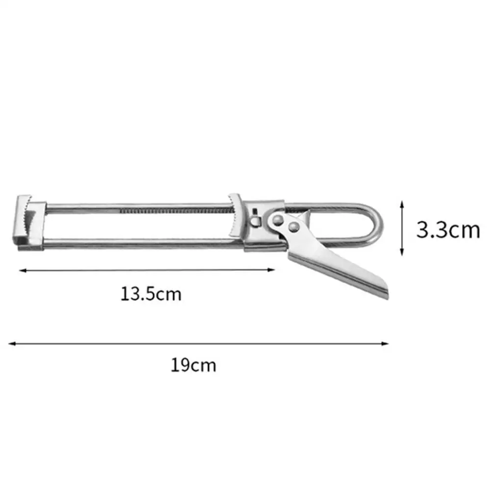 Can Opener Adjustable Steel Non-Slip Manual Jar Bottle Bottle Lid Opener Gadget Home Kitchen Professional Gadgets Tool