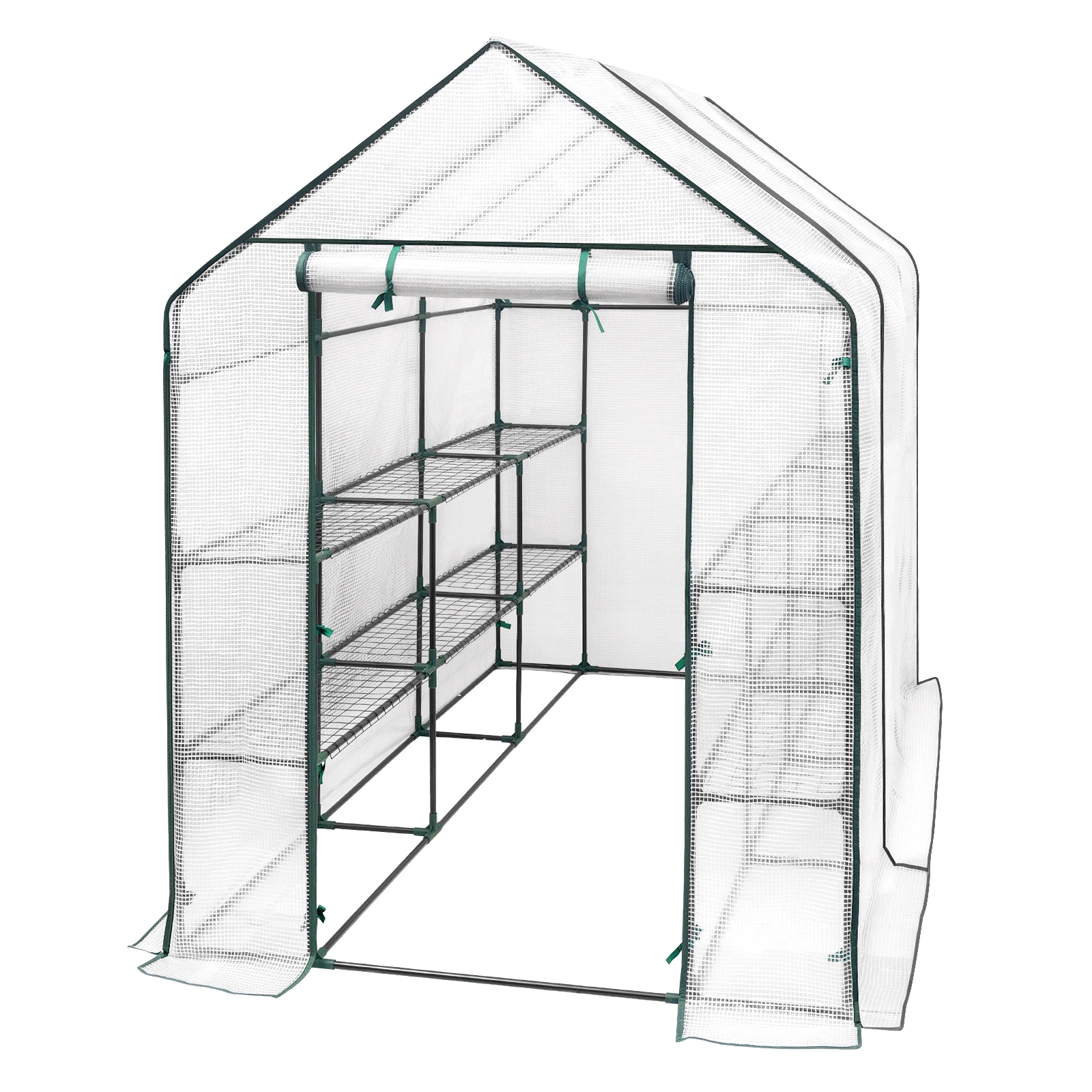 WOLTU Warm Foil Greenhouse Tomato Garden House with Tiers Waterproof Flower Vegetable Cultivation Plant Grow Tent Household Shed