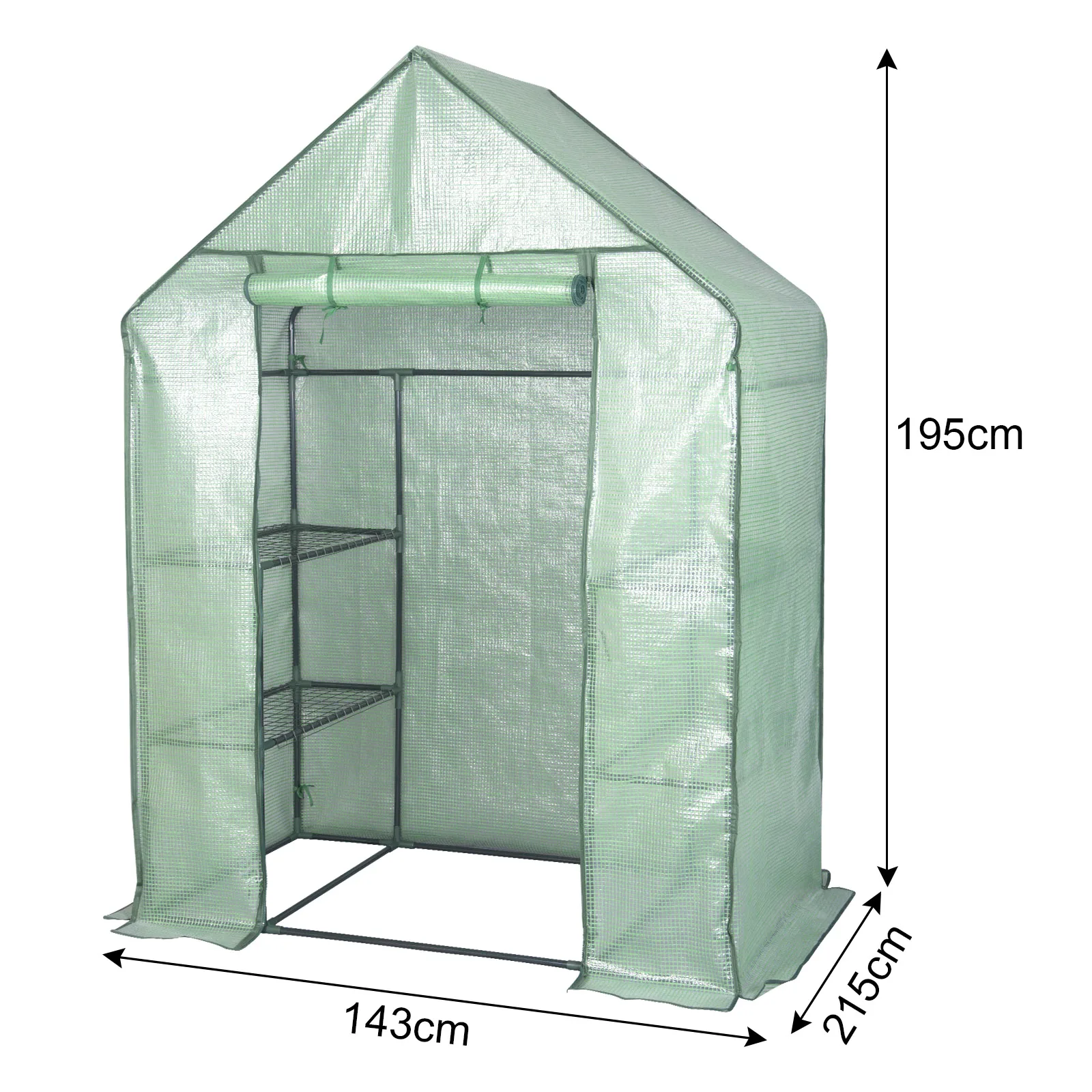 WOLTU Warm Foil Greenhouse Tomato Garden House with Tiers Waterproof Flower Vegetable Cultivation Plant Grow Tent Household Shed